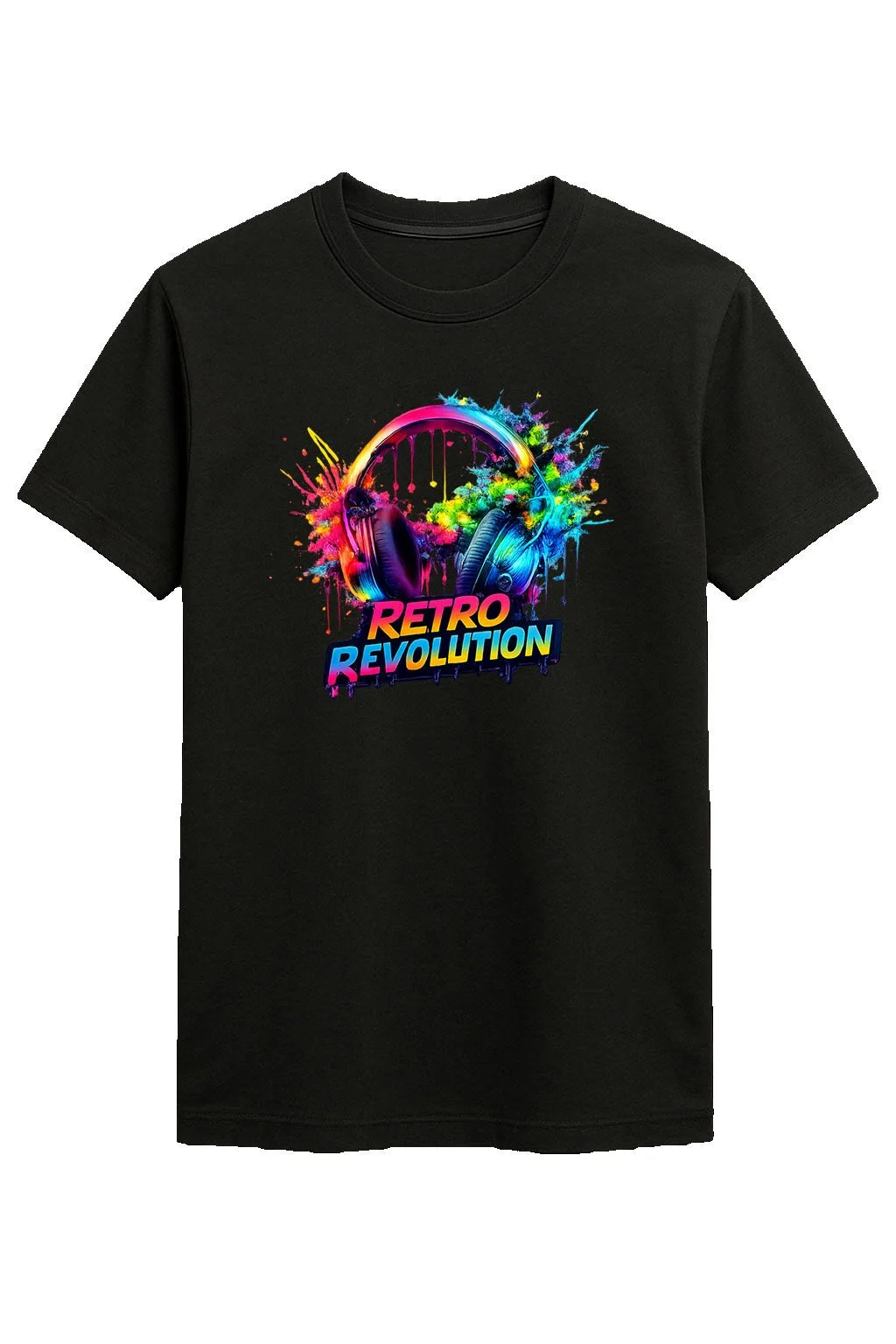 Neon SoundSplash Headphones Tee