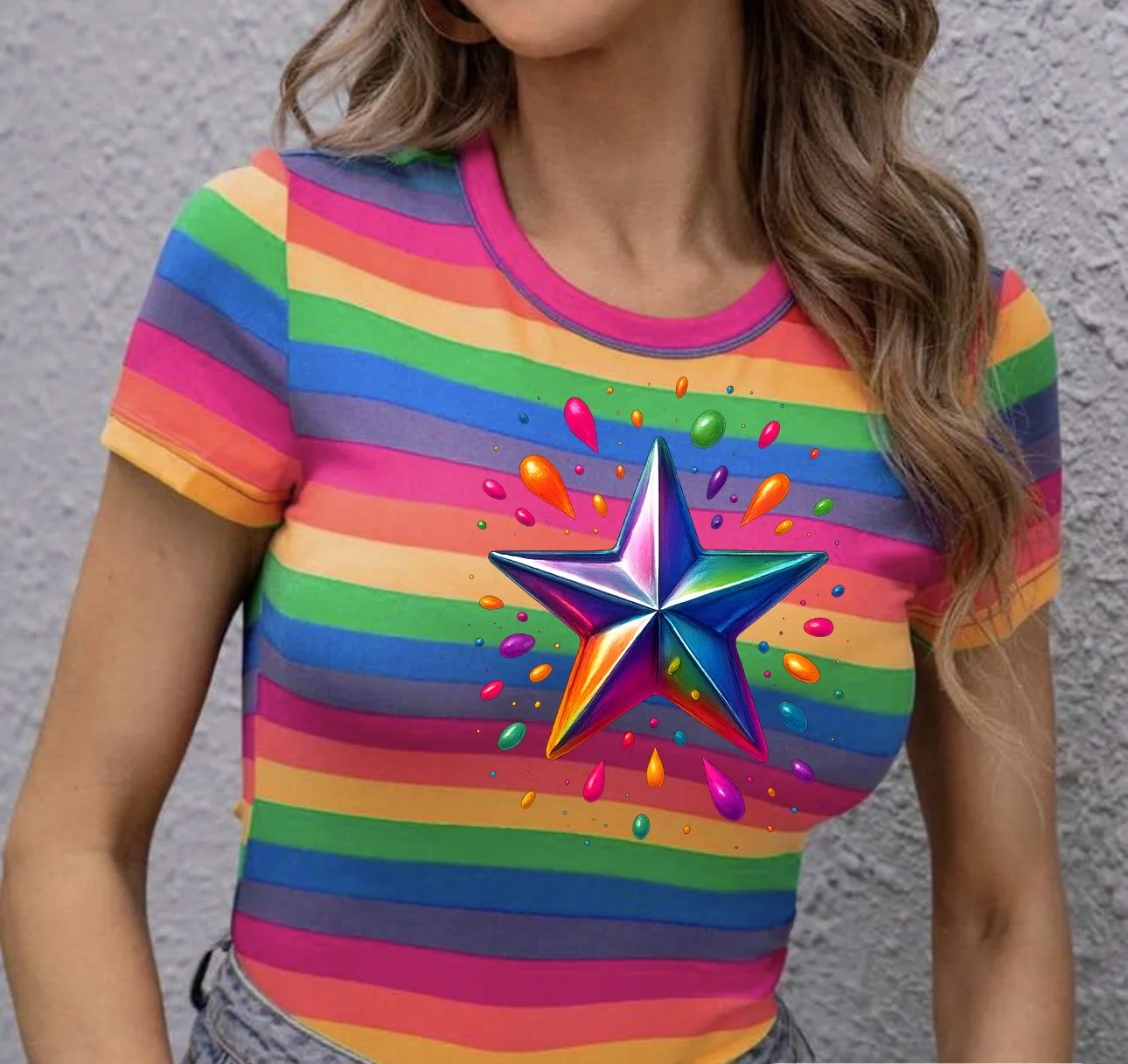 Neon Starburst Tee- SUGAR RUSH COLLECTION
