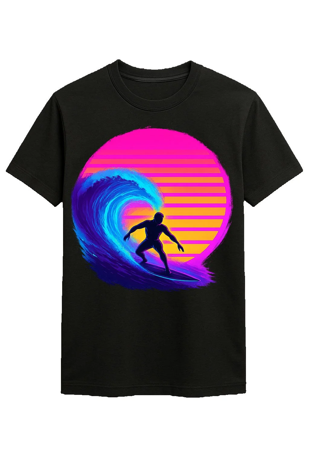 Neon Barrel Tee – Retro Revolution Edition