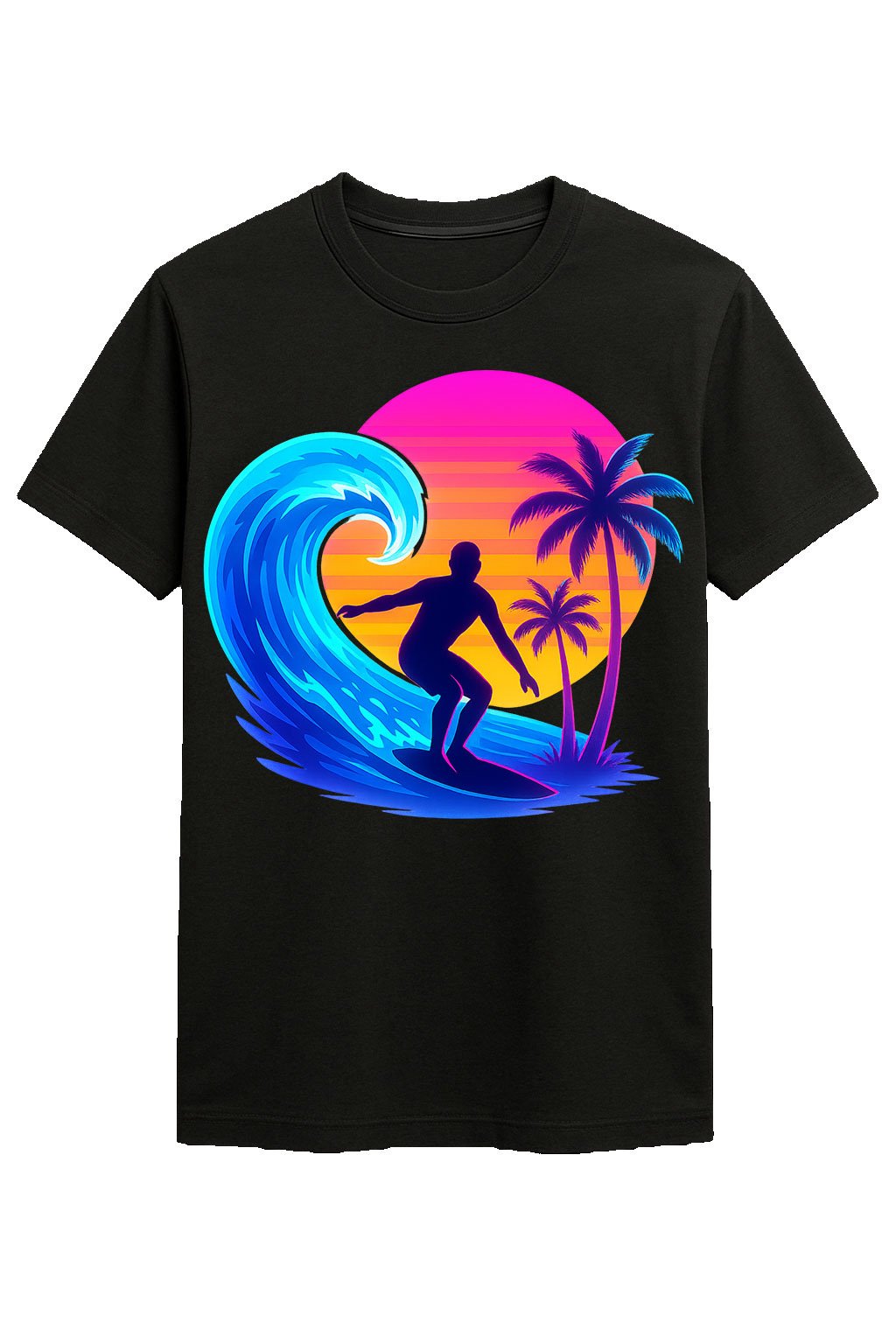 Neon Wave Rider Tee – Retro Revolution Edition
