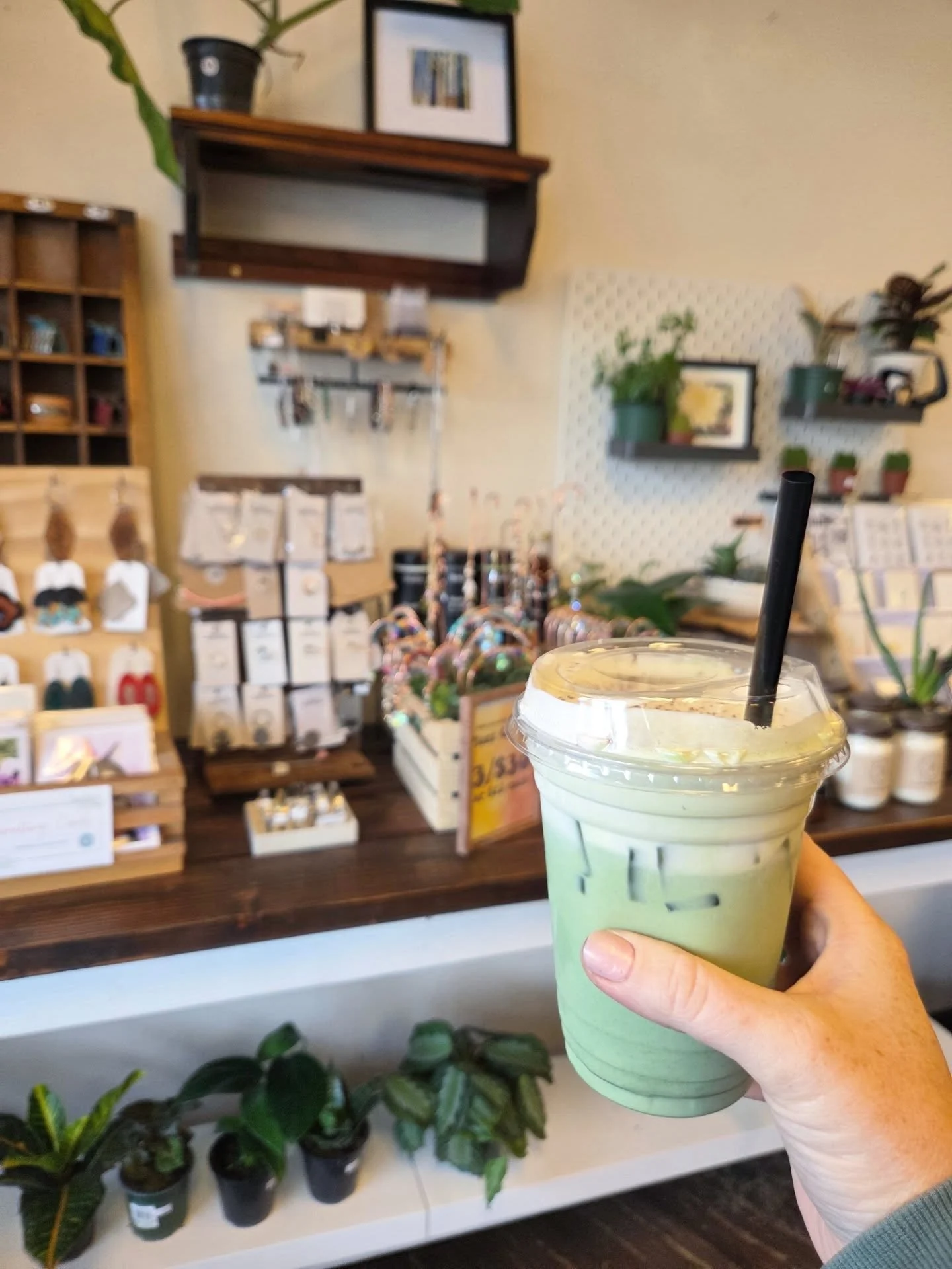 Have you guys checked out @bowandarrowcoffeehouse in Damascus? ☕️ 
It's seriously the best! Amazing coffee, great food, gifts from local makers and PLANTS! Just dropped off some plant charms that would go great a new plant 🪴