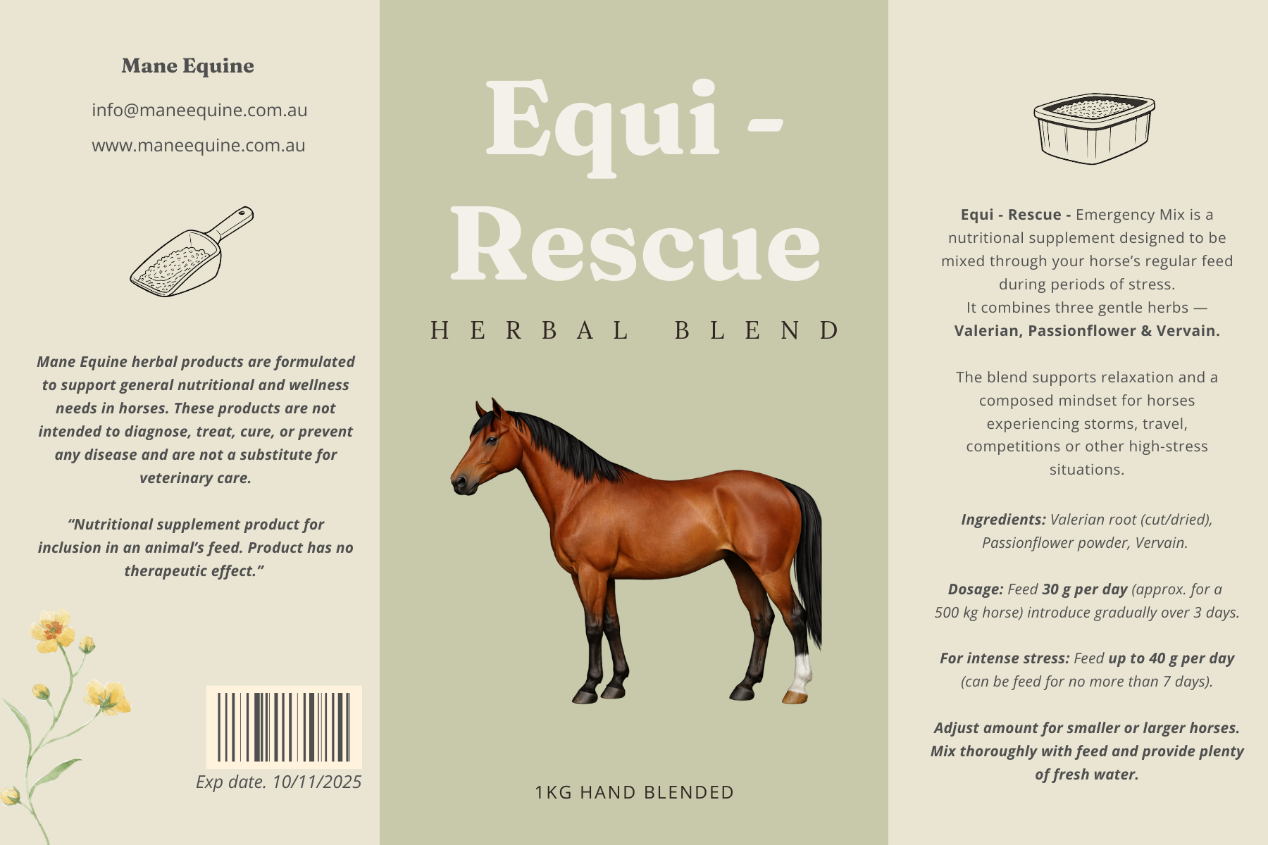 Equi Rescue - Emergency Mix - Herbal Blend