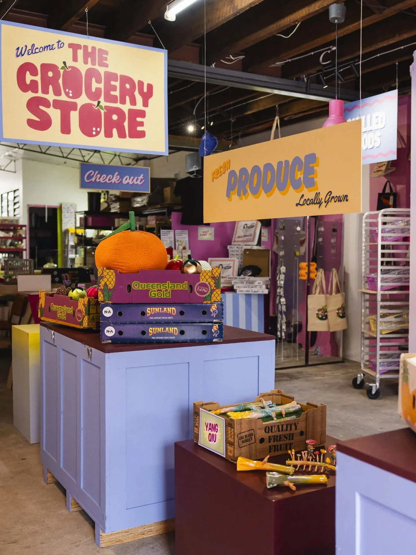 The Grocery Store 🛒
@voluptuary_hq currently has an amazing exhibition featuring a collection of artists displaying works in ALL different mediums ✨ I have restocked the patches three times now and have sent everything I have up to Sydney to be part