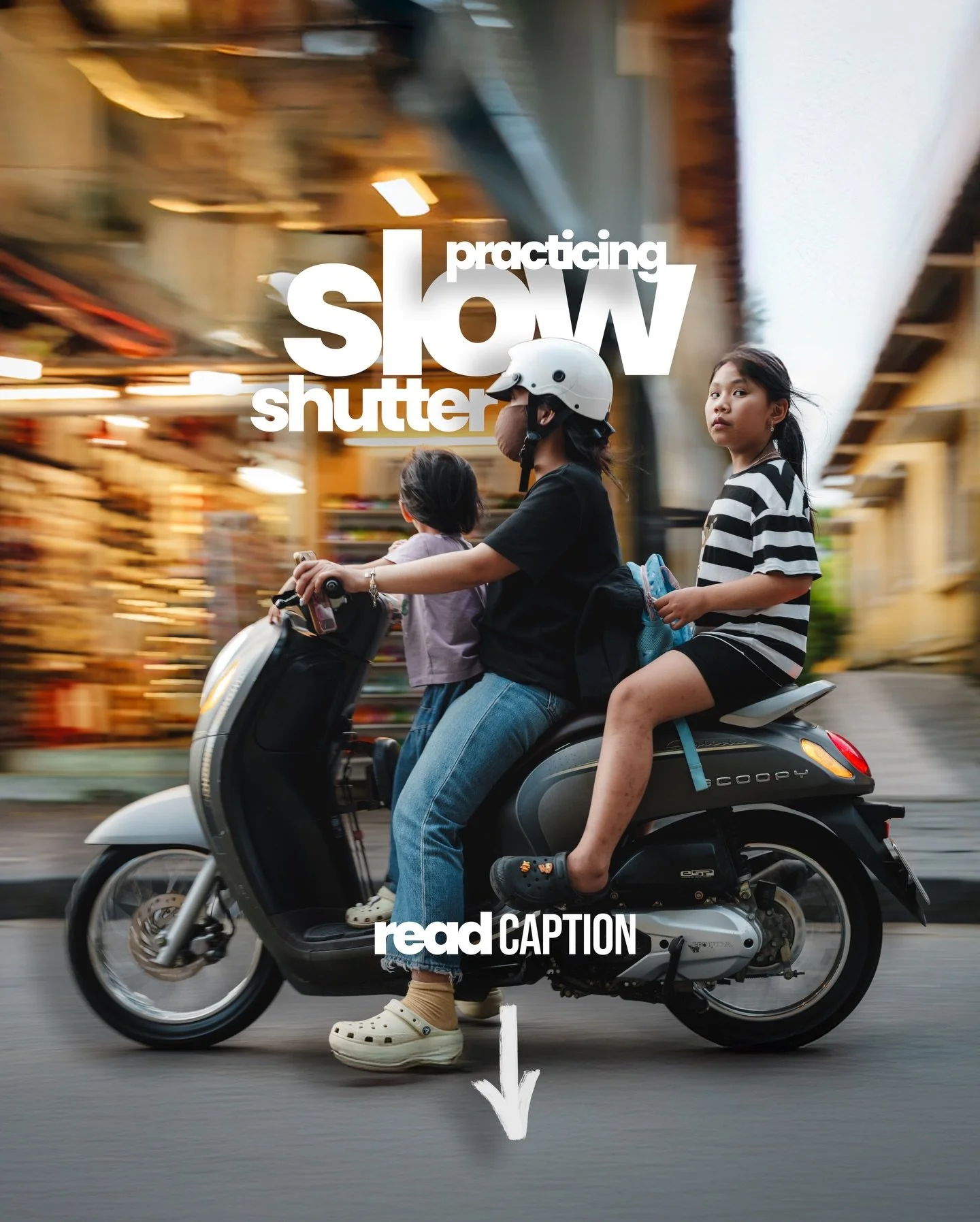 Slow shutter isn&rsquo;t blur &mdash; it&rsquo;s storytelling.

What stays still = sharp
What moves = energy

Try this yourself:
&bull; Focus on a still subject with chaos moving around it
&bull; Start with a shutter speed around 1/5s &ndash; 1s
(the