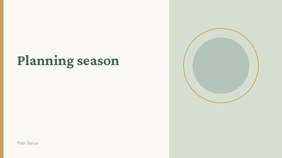 Planning season: a year-ahead reset for boards