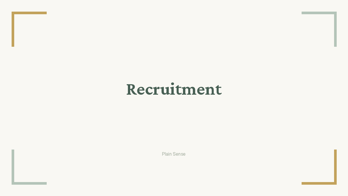 Recruitment without the HR theatre