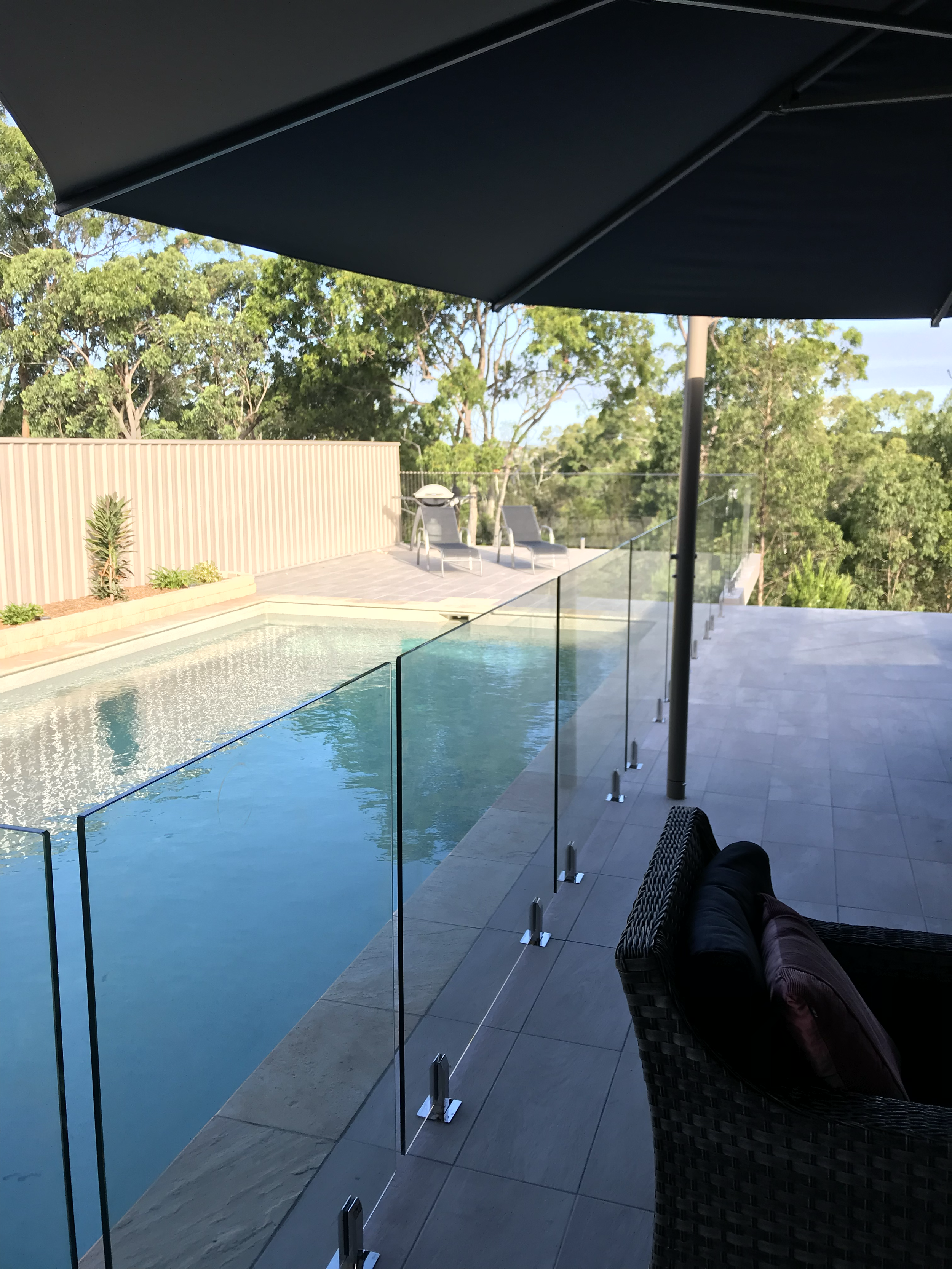 tidy glass pool glass fencing 