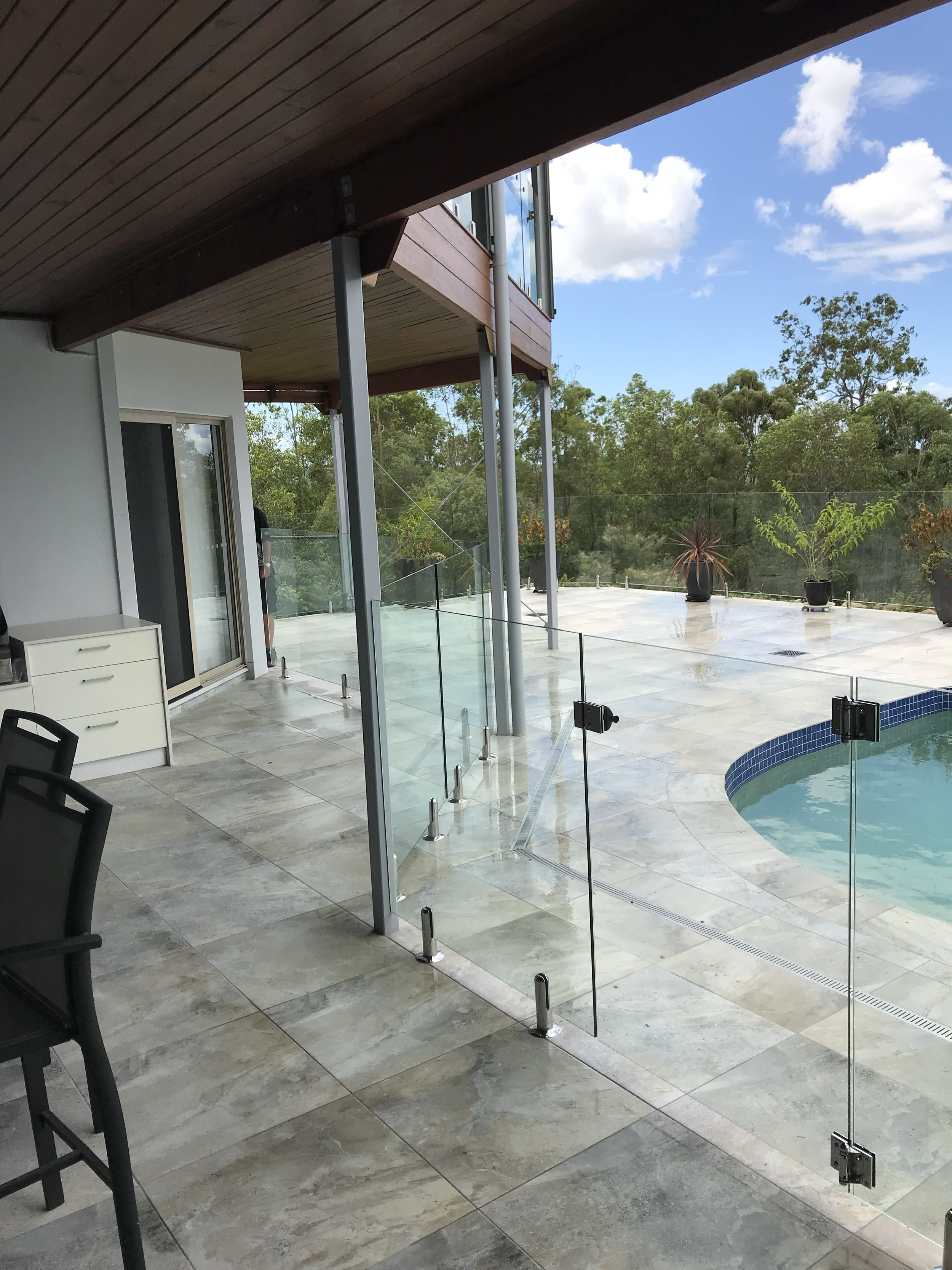 Safe glass pool fencing for child-friendly outdoor space