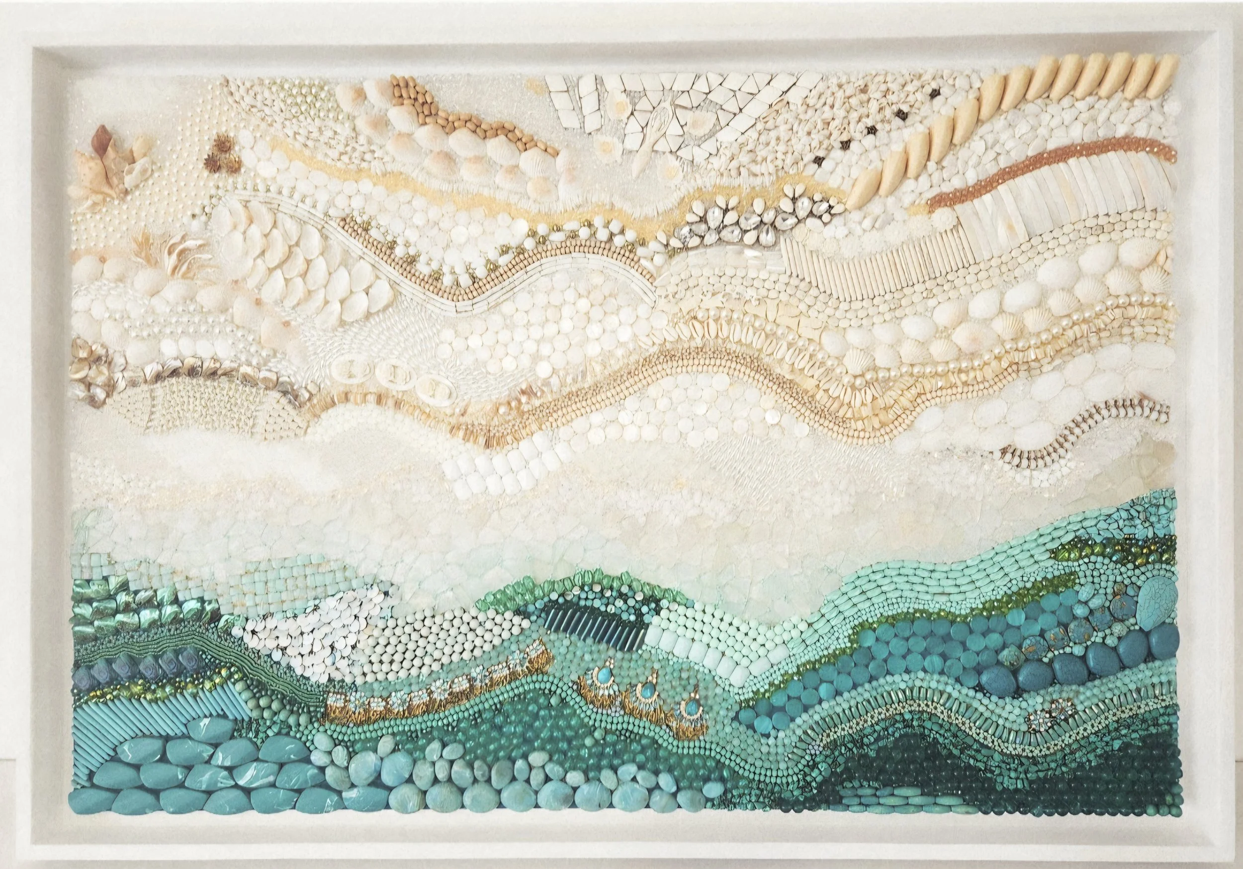 Gabrielle's artwork - Ebb & Flow. It is a visual representation of life's ups and down. Finding your flow within the universe.