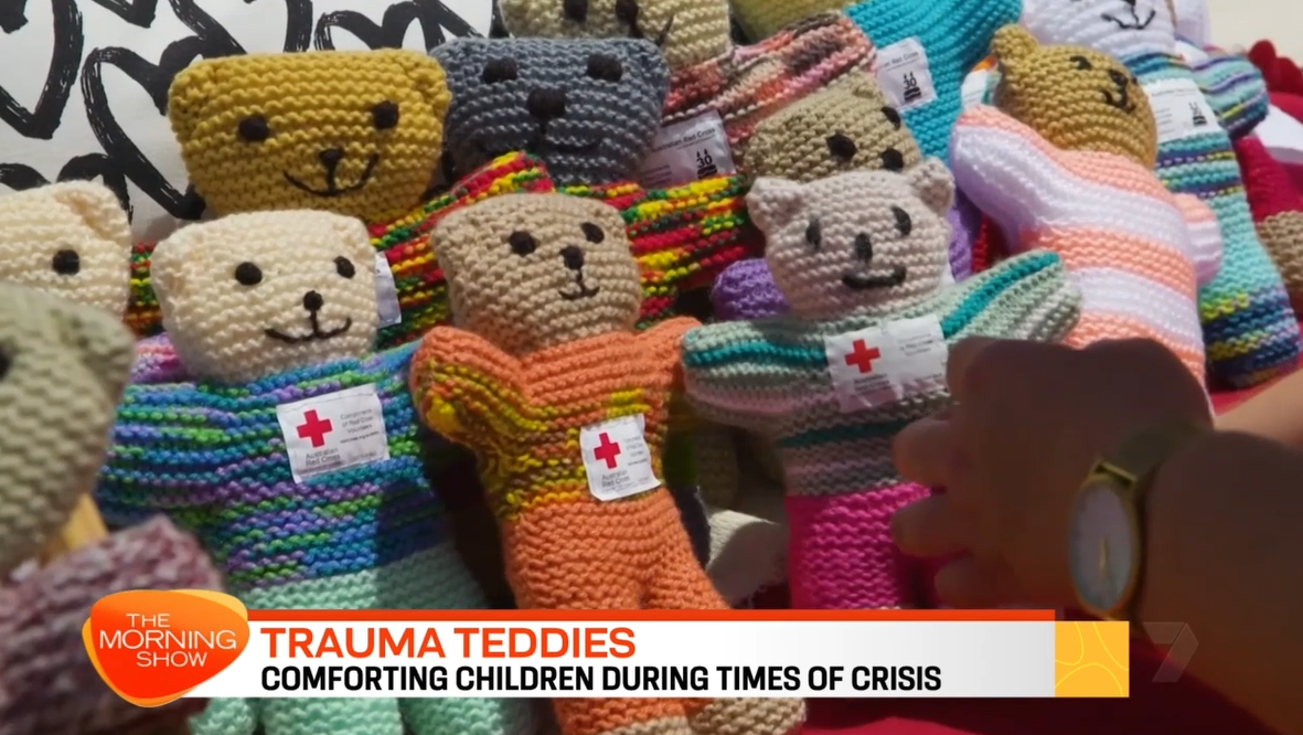 Gabrielle has donated countless Trauma Teddies to the Red Cross