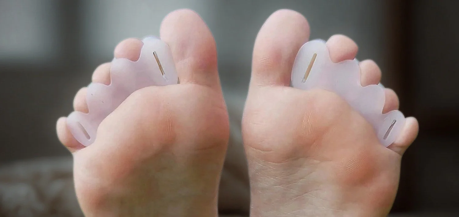 Adjustable Toe Spacers in use