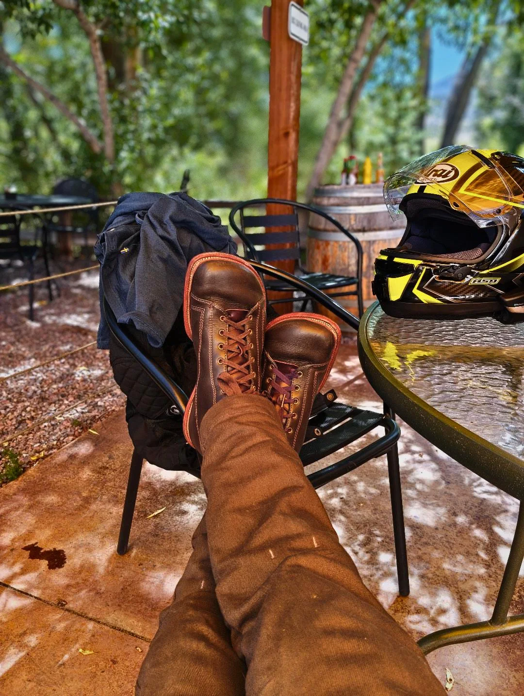a pair of Naang Boots with an anatomical toe box