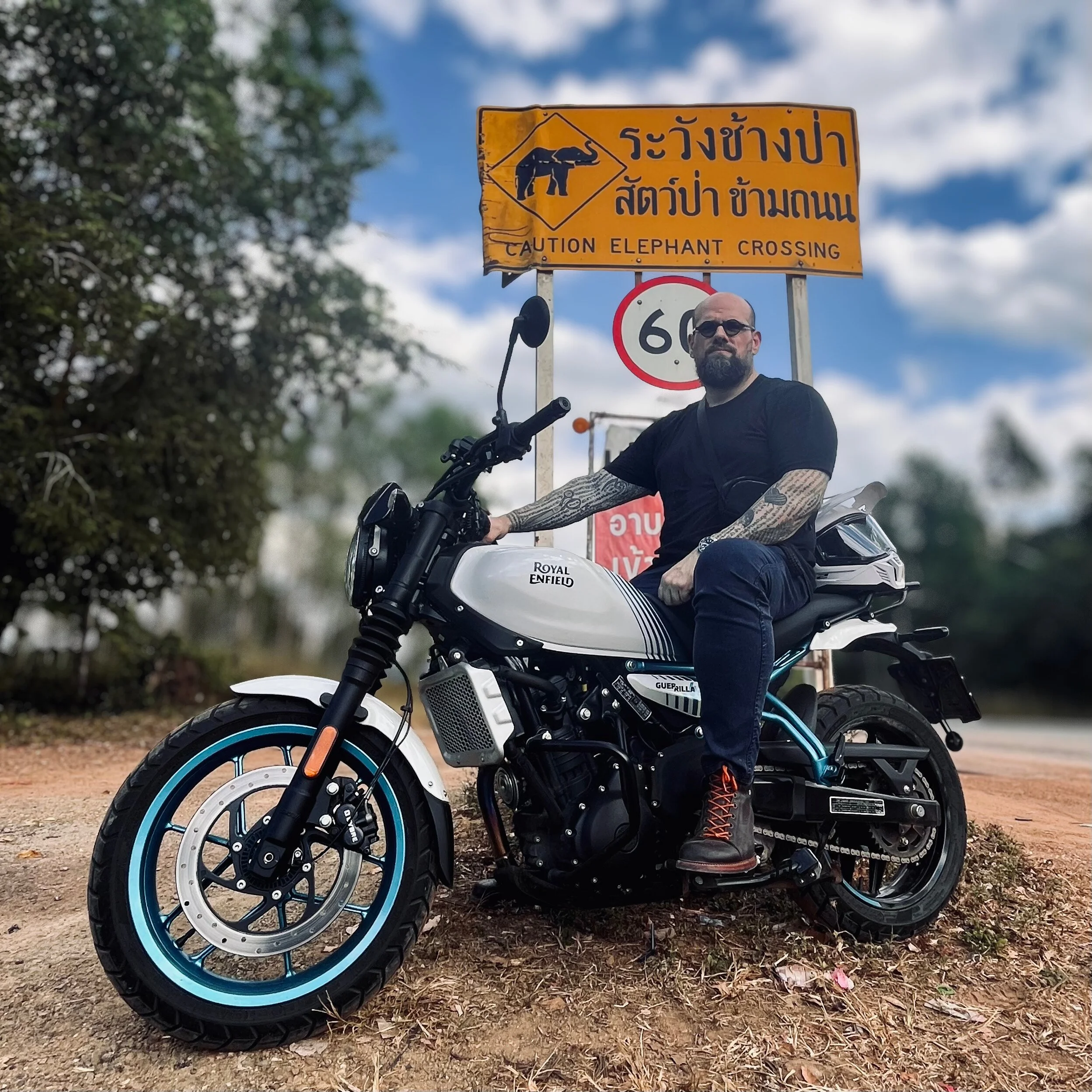 Riding In a War Zone.