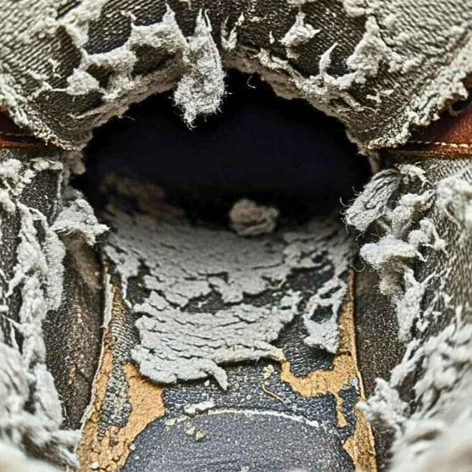 Total Deterioration of a Fabric Boot Liner