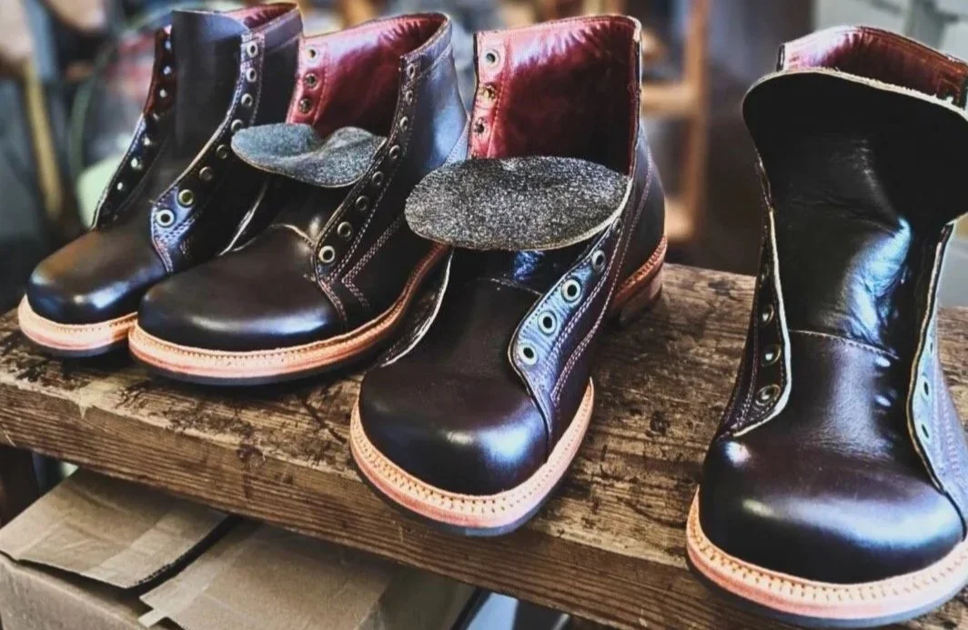 Boot with an Anatomical Toe Box on the Workbench