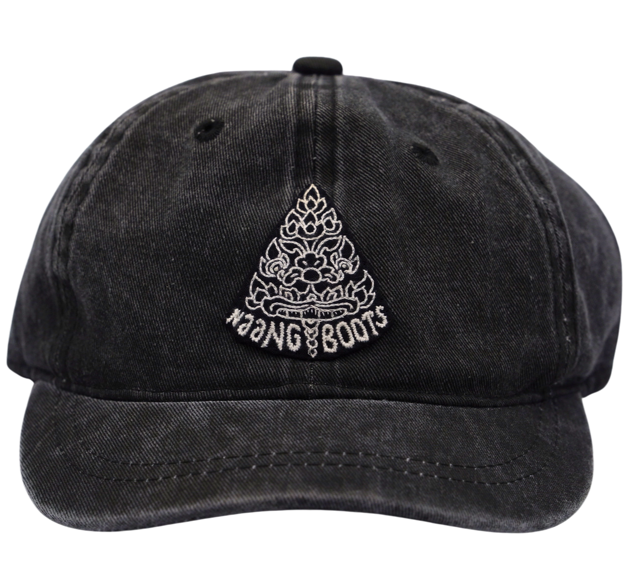 Naang Short Brim Hat - Black Denim