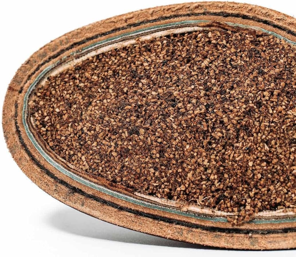 a boot insole filled with cork and glue