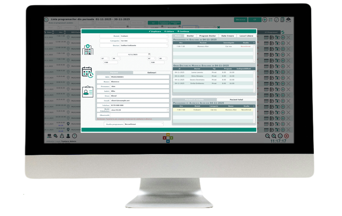 Programări pacienți