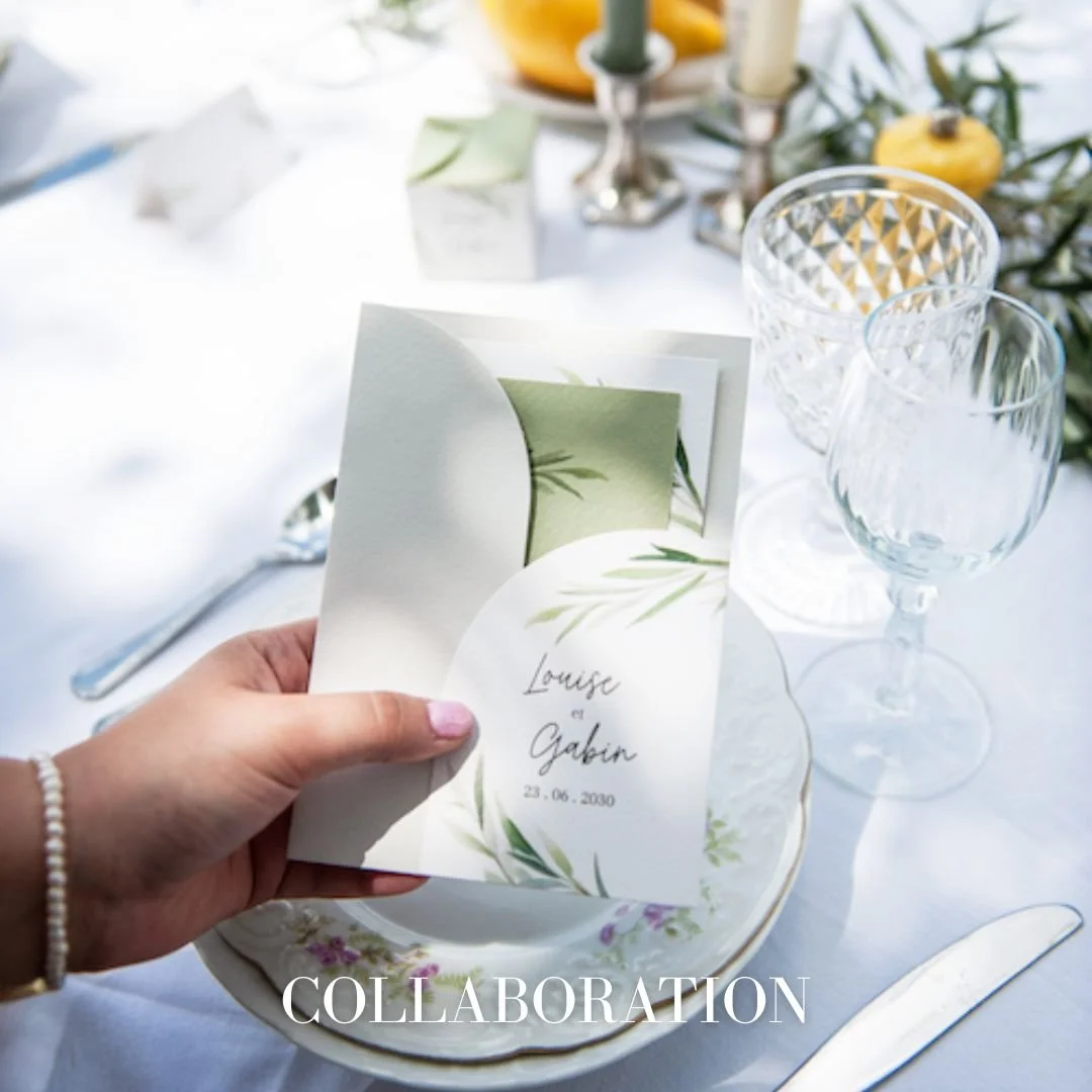 Nous sommes ravies de vous annoncer une nouvelle collaboration avec @maisonjune.fr , la jolie papeterie fran&ccedil;aise 

Maison June cr&eacute;e des faire-part, menus, cartes de remerciement et toute la papeterie de mariage et &eacute;v&eacute;neme