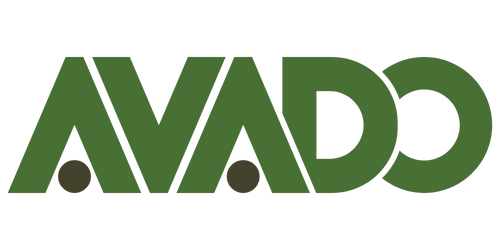The word 'AVADA' in large green capital letters with black outlines