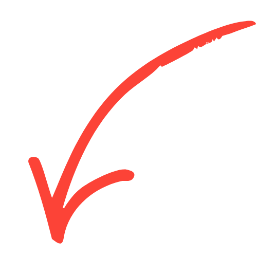 icona di una freccia che punta in basso color arancio