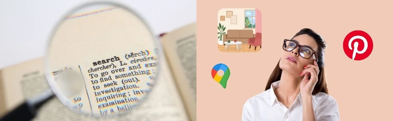 Infografica che spiega visivamente che Pinterest è un motore di ricerca come Google