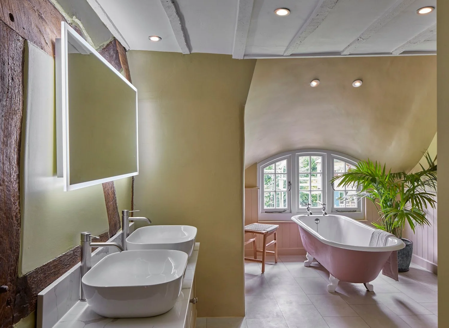 spacious country master bathroom