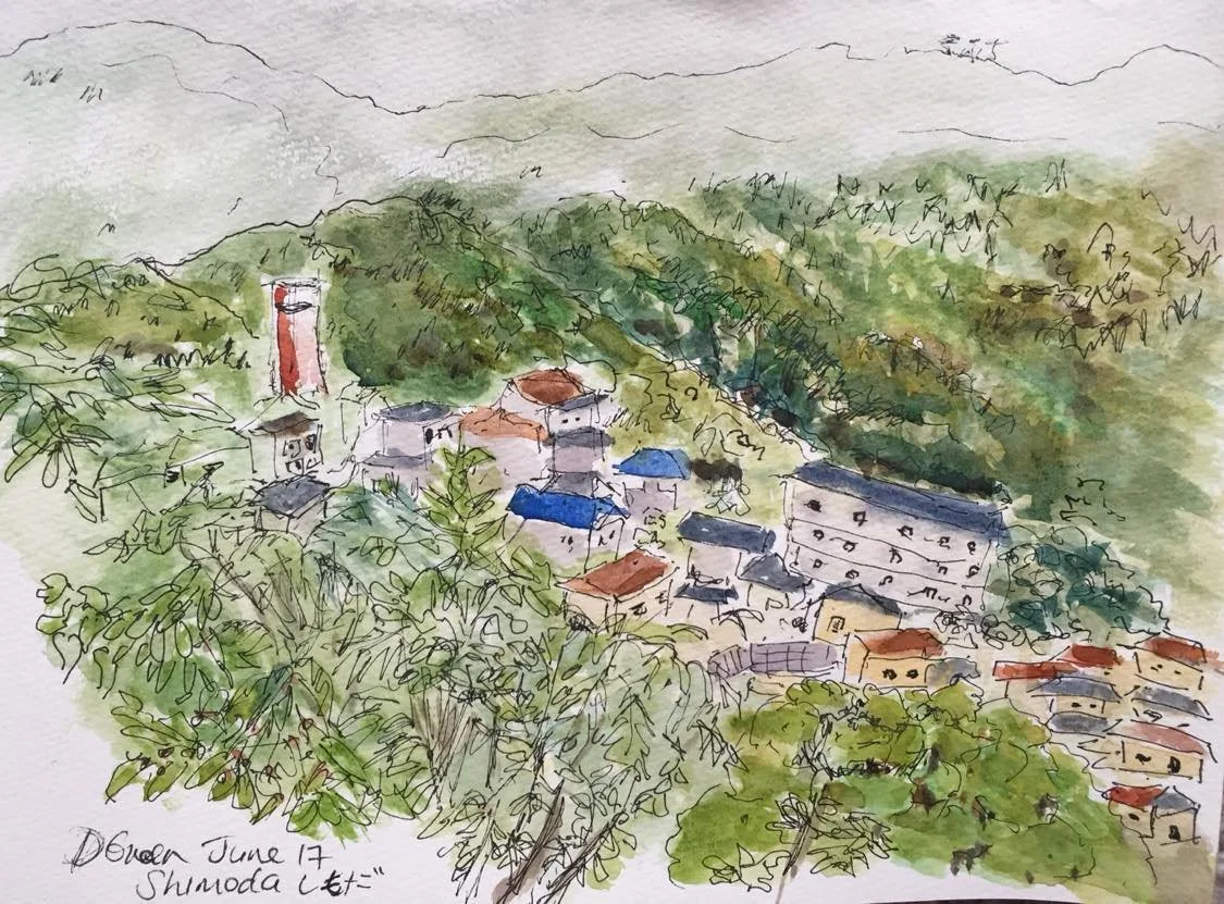 Distant View, Izu Peninsula. Shimoda, Suzuoka Prefecture, Japan