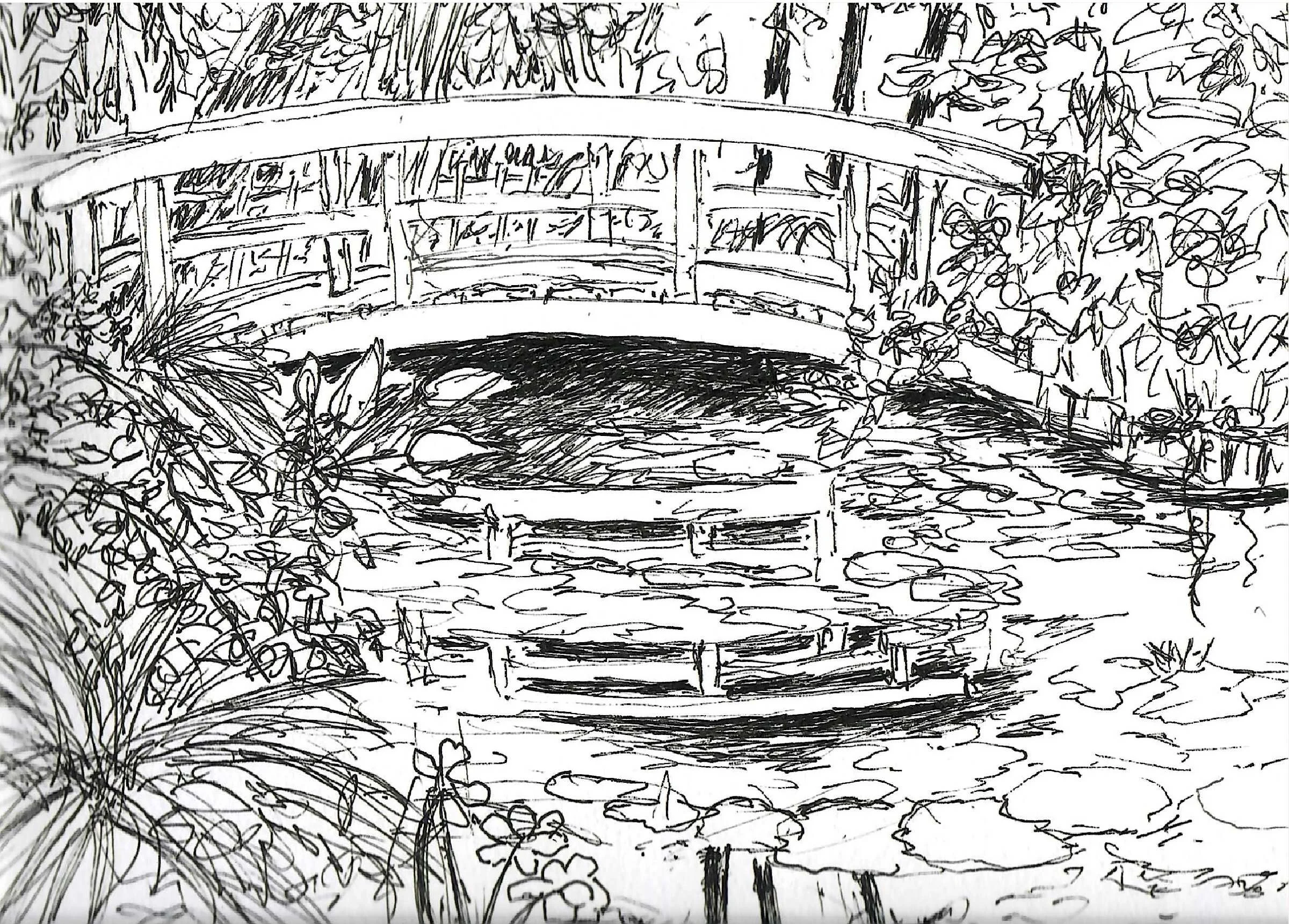 Monet's Bridge. Giverny, France