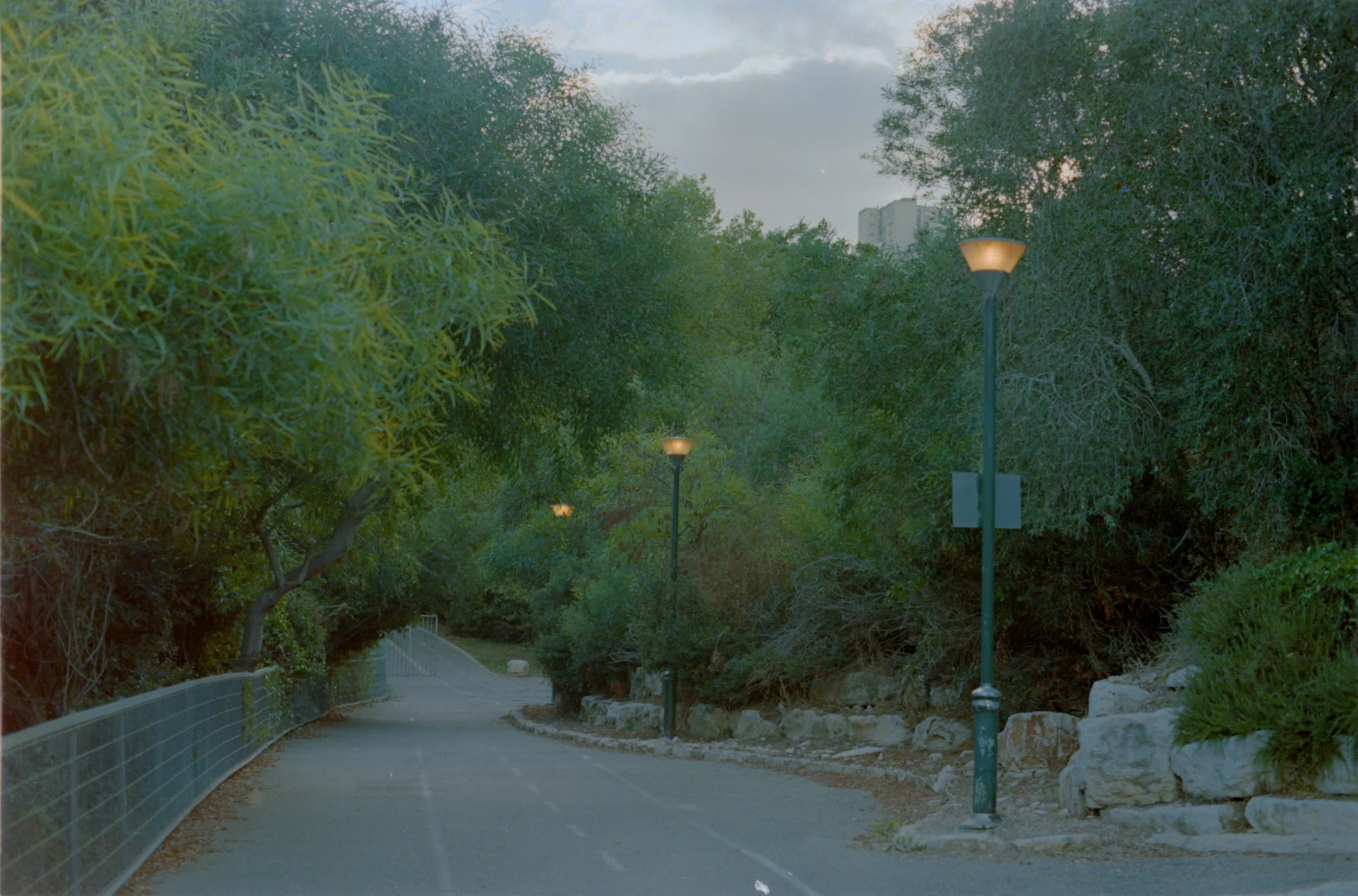 A walk at the Bluehour, Kodak Portra 160