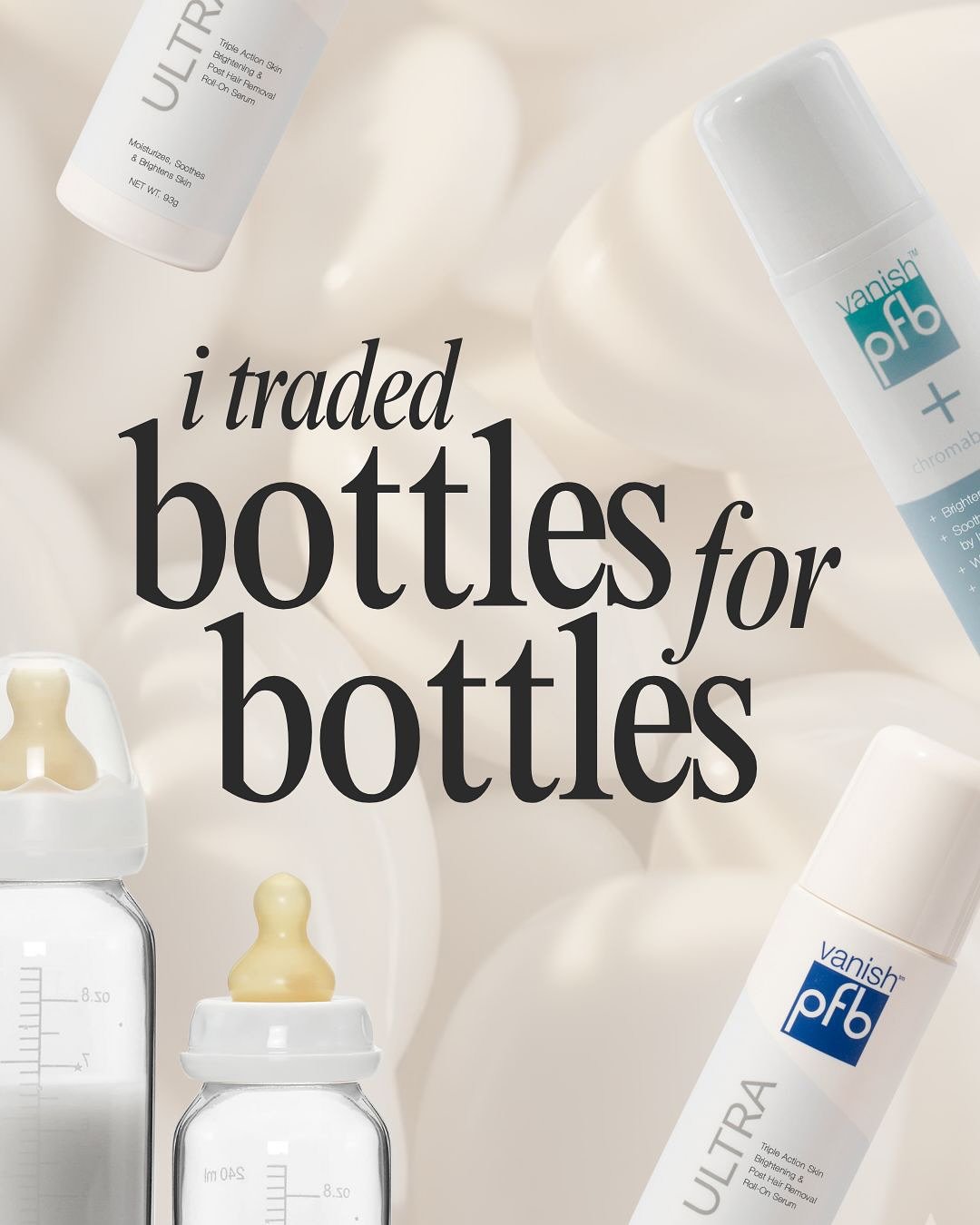 A lot can change in a year. 🤣

Traded PFB bottles for baby bottles but no regrets! While we&rsquo;re poppin bottles, make sure to grab yours at Nova Wax Bar to stay smooth all year around!