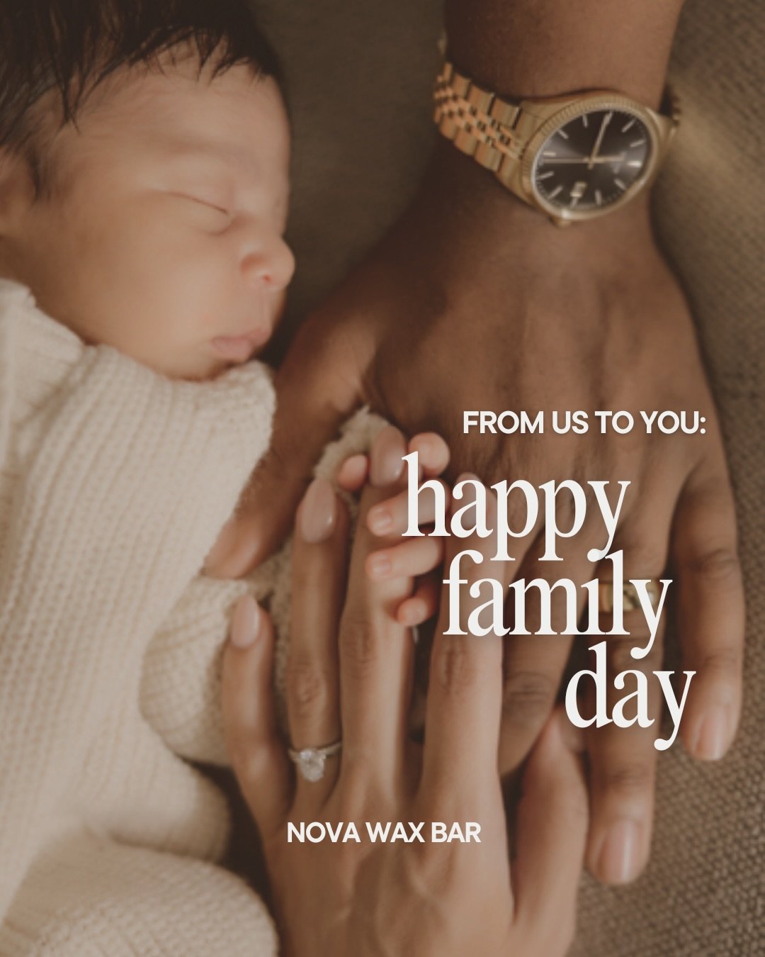 Our family day is a little different this year. 🥺🩷

A year ago, we were engaged, finding out that we were expecting and planning a wedding! This year, we&rsquo;re married and parents! 

Happy Family Day to everyone:

🖤 To those yearning to be pare