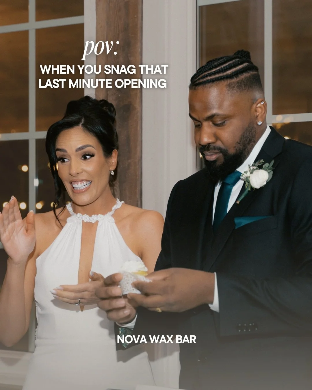 Behind every wax girl is a man who cuts the wax strips and builds the shelves. 😅🥰

Happy anniversary to my forever hype man! One year down, forever to go. 🖤