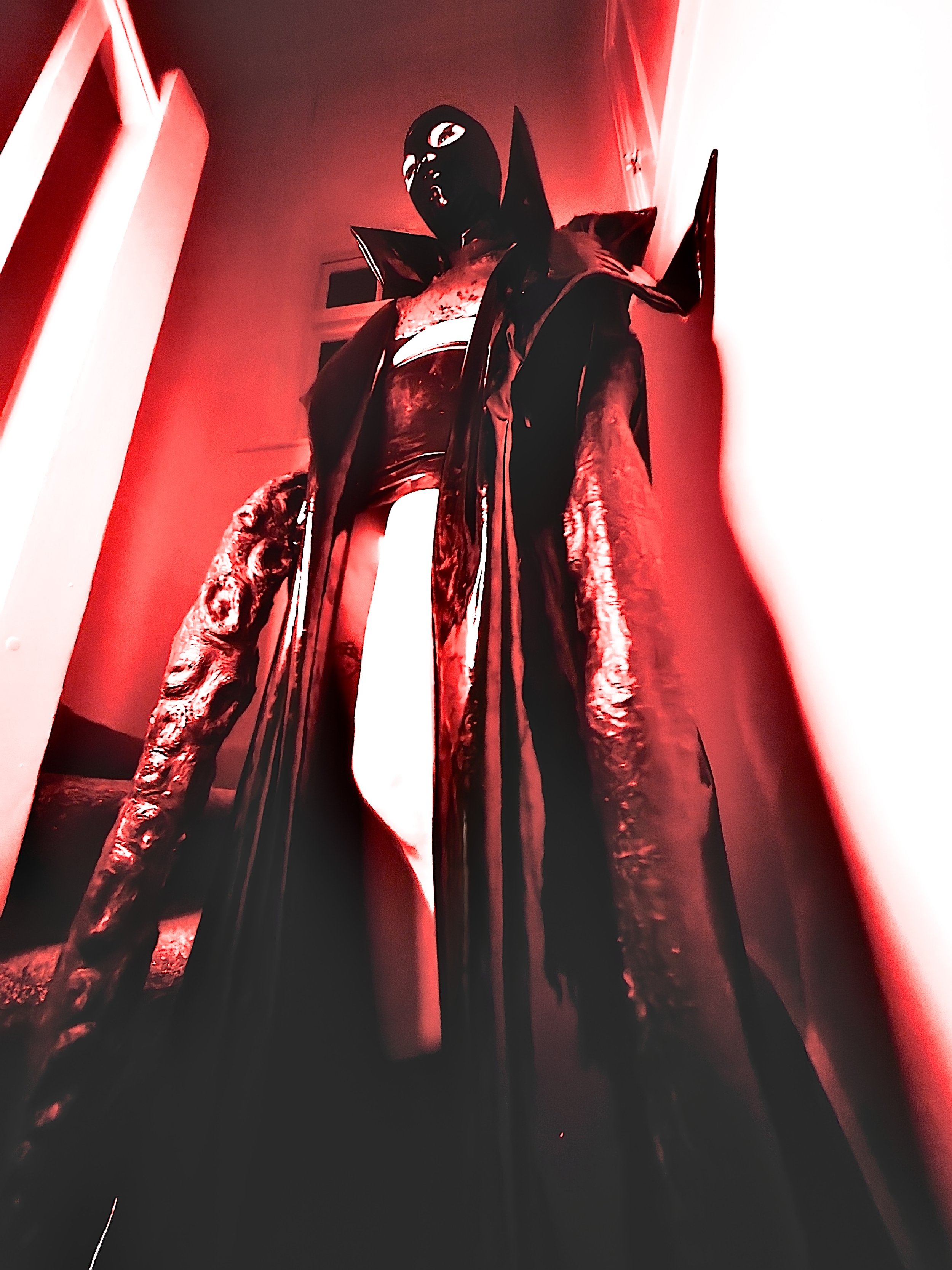 Latex Hood, PVC Trench, Latex Octo Arms