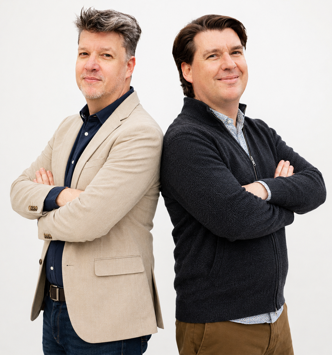 Rick Houghton on the left and Damien Reid on the right