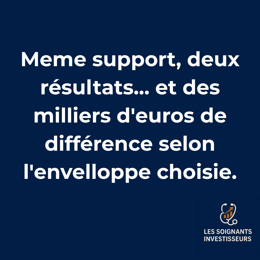 Même placement, deux résultats différents : l’impact de l’enveloppe fiscale pour les soignants