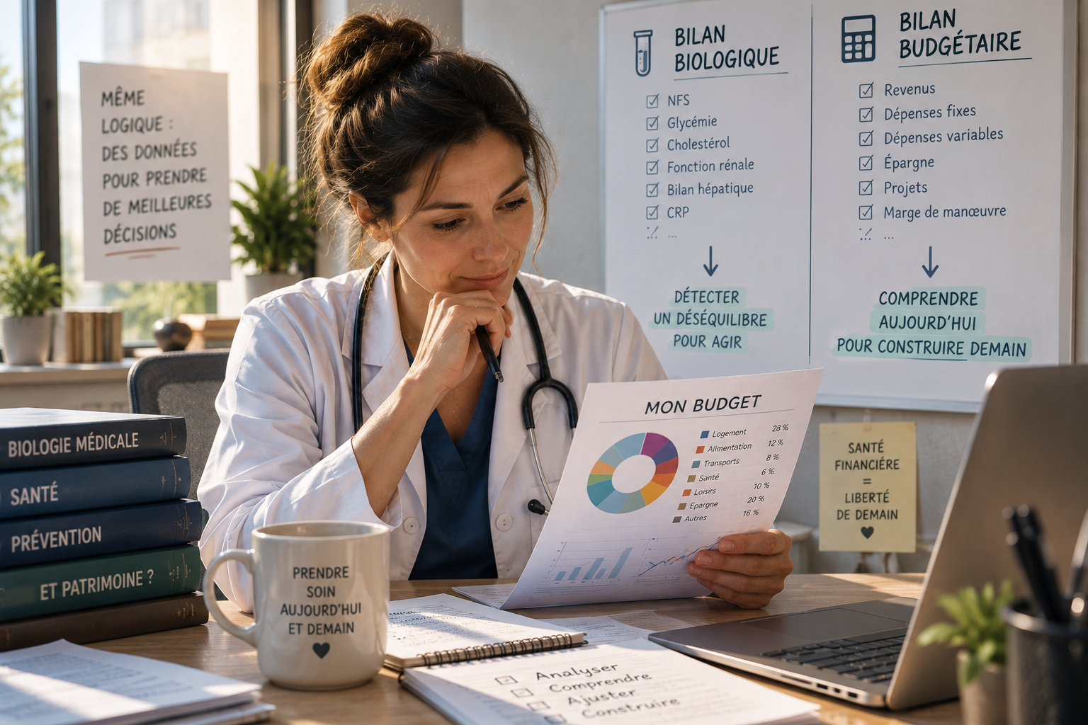 Budget du soignant : appliquer le bilan biologique à vos finances personnelles