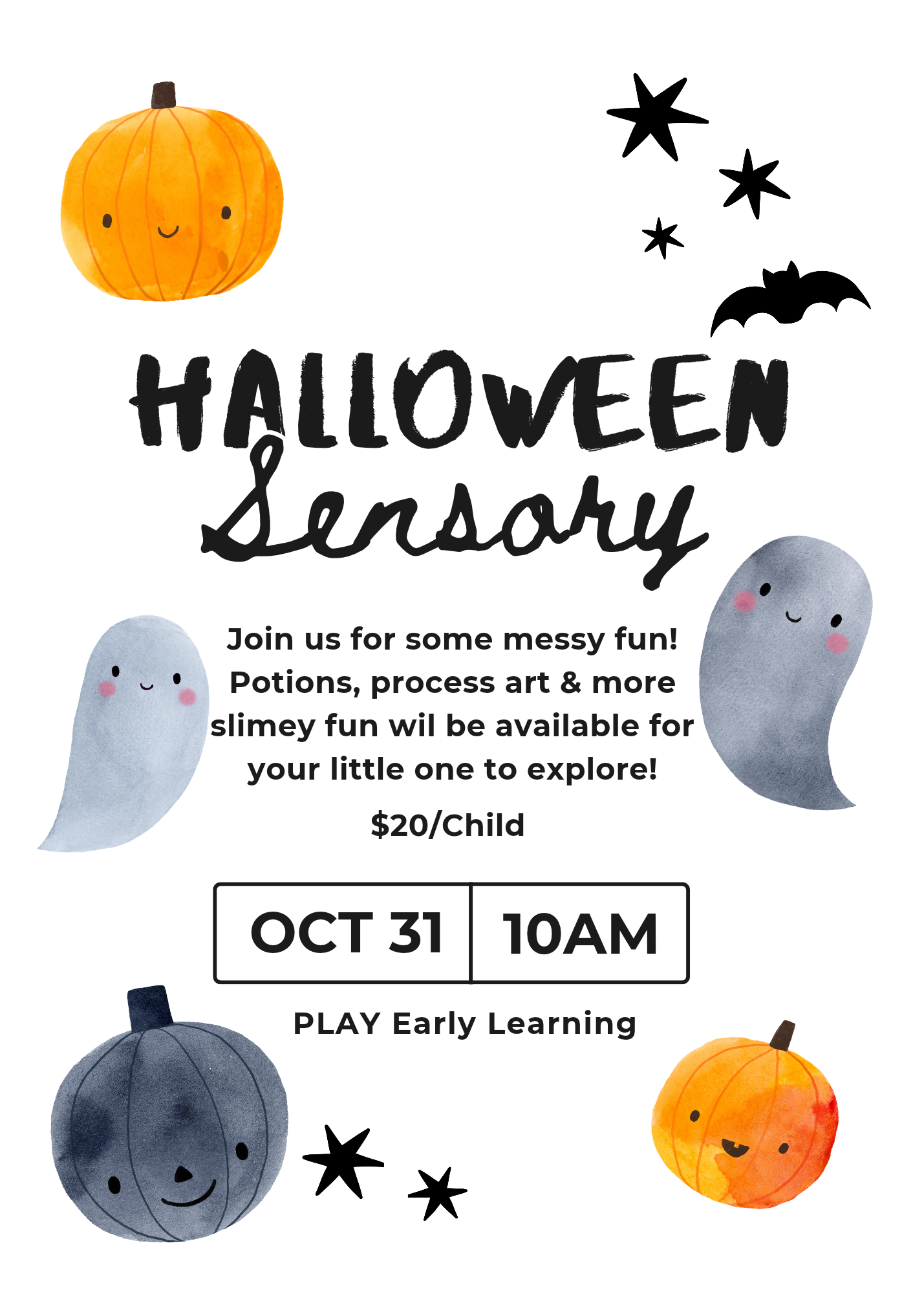 White and Orange Cute Illustrative Halloween Party Invitation.png
