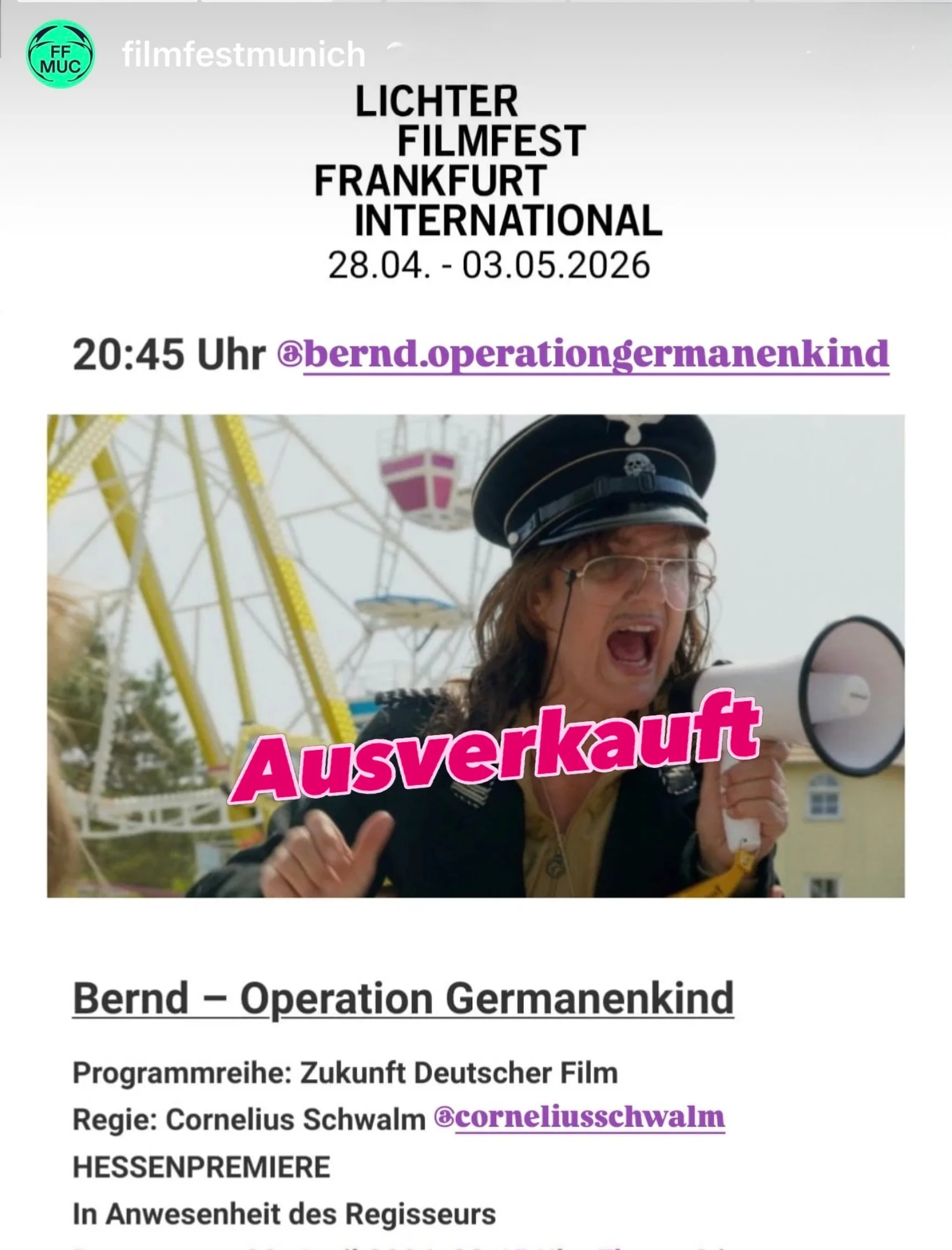 ⭐️⭐️⭐️⭐️ An in-depth look at how fascism hides behind facades of a tolerant, intellectual and open-minded society.

@filmgalerie451 

www.Bernd-Operationgermanenkind.de

Produktion:
@von_anfang_anders_film 
Koproduktion:
@mariakron_sternstunden 

Reg