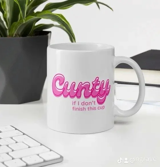 Start your day with a little attitude and a whole lot of caffeine ☕️ This 11oz ceramic mug brings bold personality to your morning routine with the hilariously unfiltered phrase:
&ldquo;Cunty&hellip; if I don&rsquo;t finish this cup.&rdquo;

Perfect 