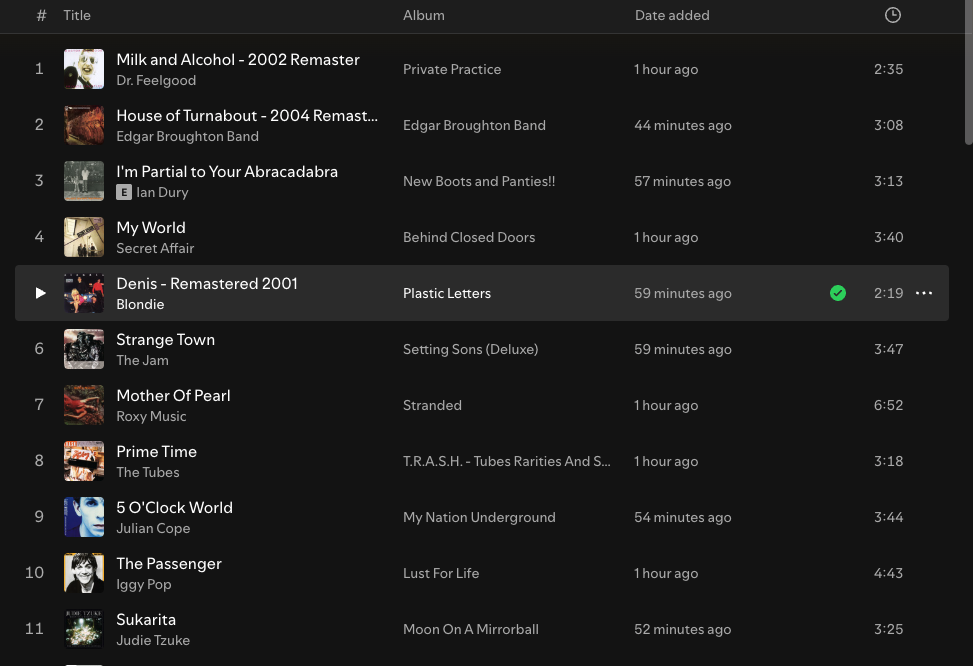 My Beer O’Clock Playlist