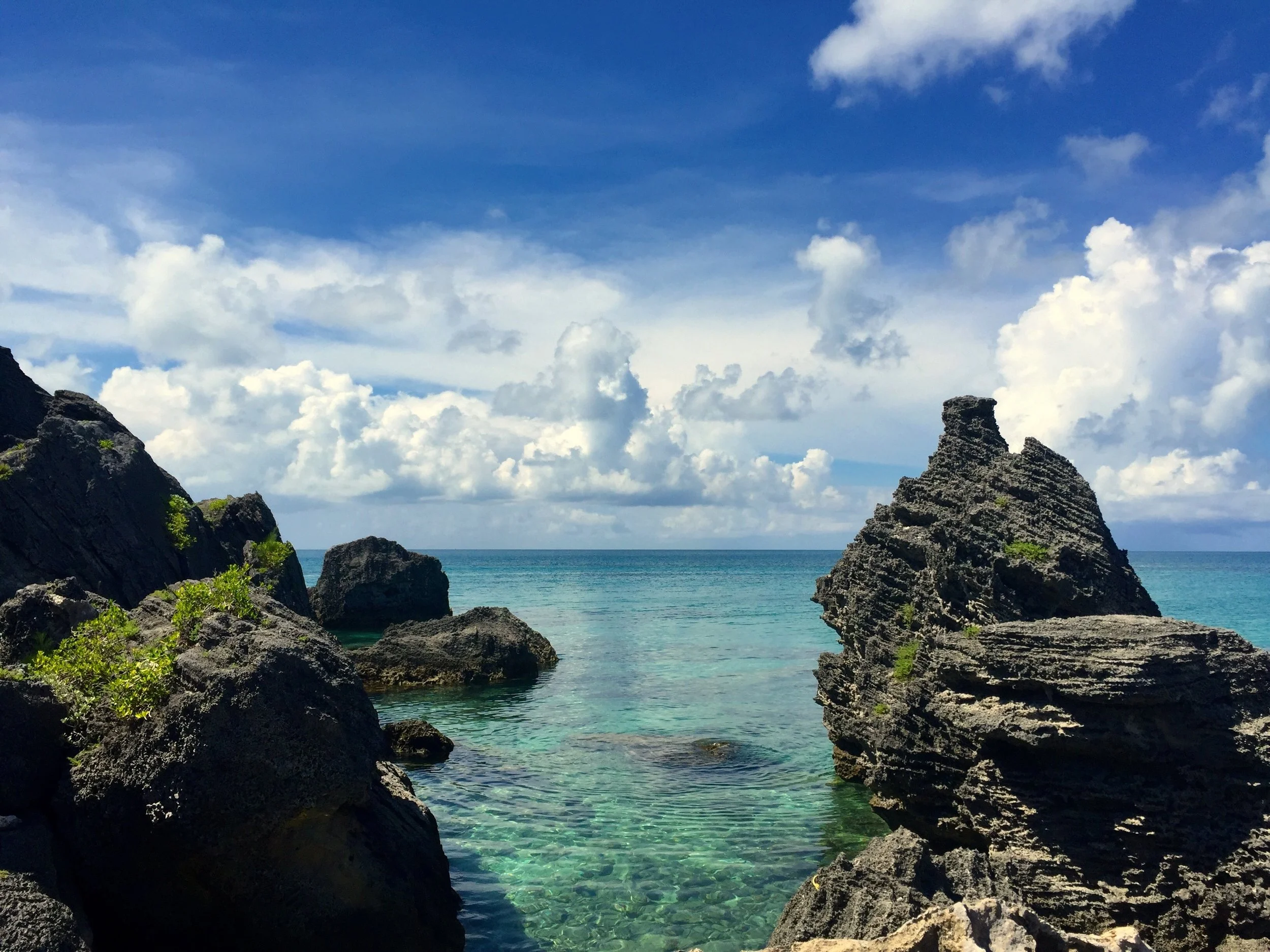 Bermuda Sea Sky and Rocks