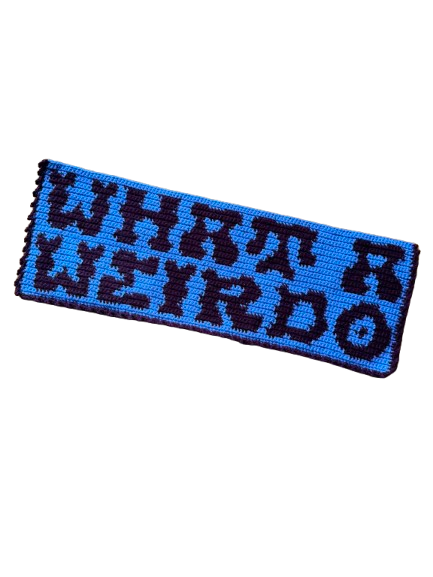 What a Weirdo Crochet Tapestry