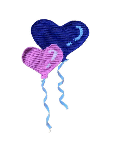 Heart Balloons Cut Out Tapestry