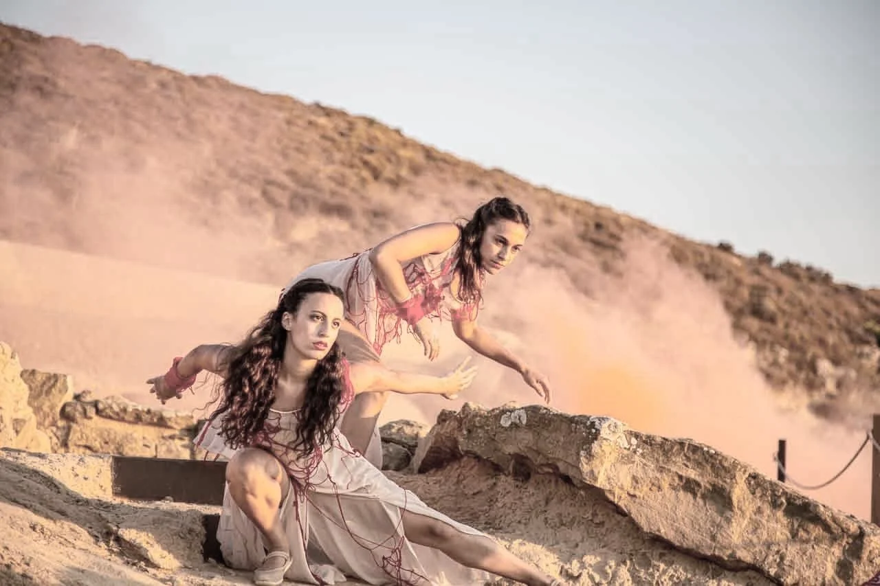 As Above So Below / Anamnesis , the site specific and participatory ritual performance by Apostolia Papadamaki presented at the Sanctuary of the cabeiri in Lemnos island, greece