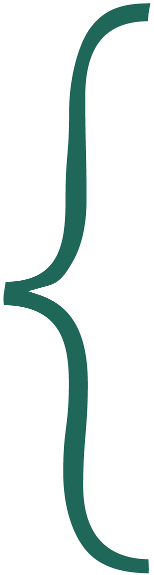 Green oversize bracket