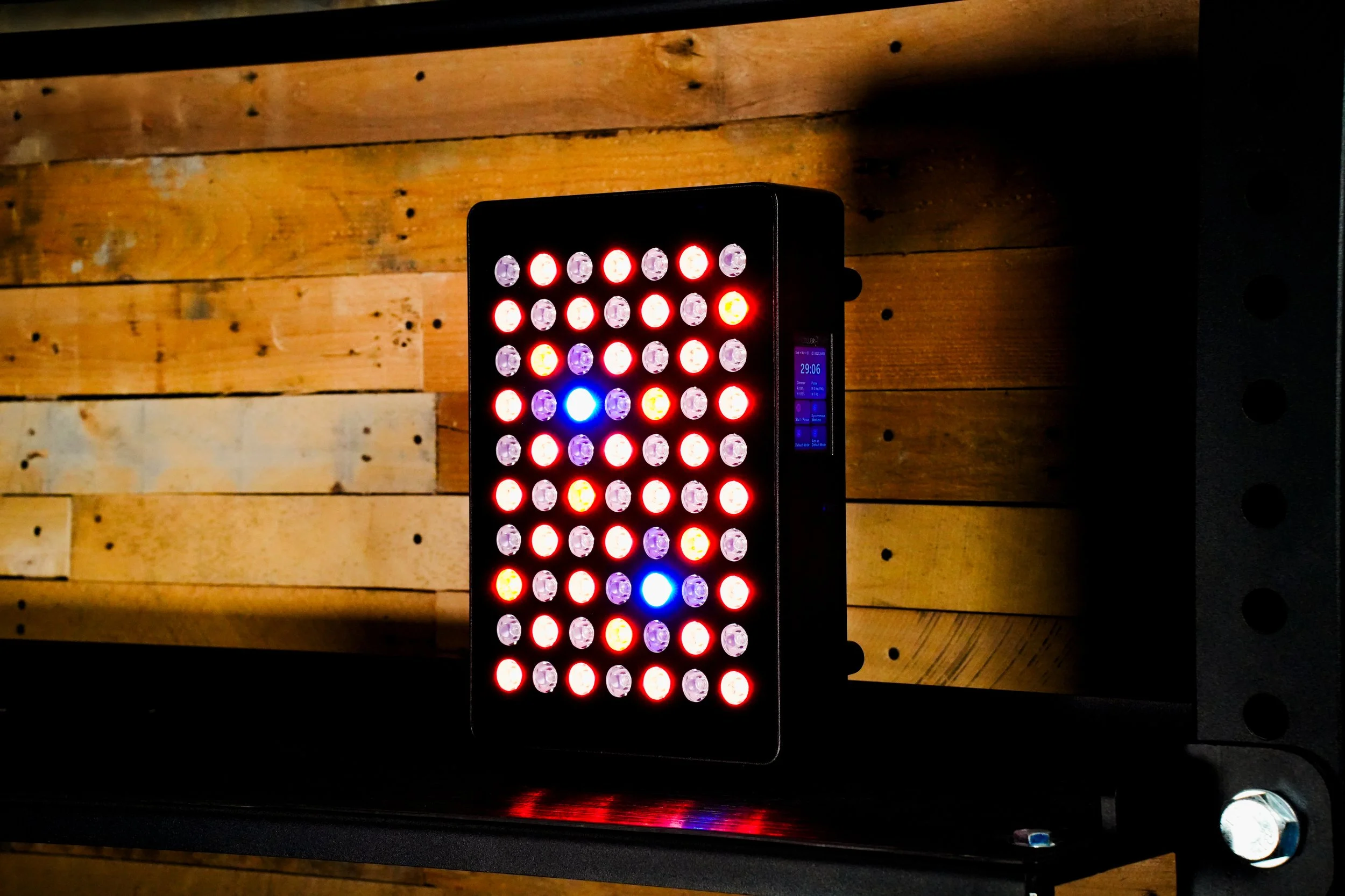 Clinical-grade red light therapy panel designed for home use.