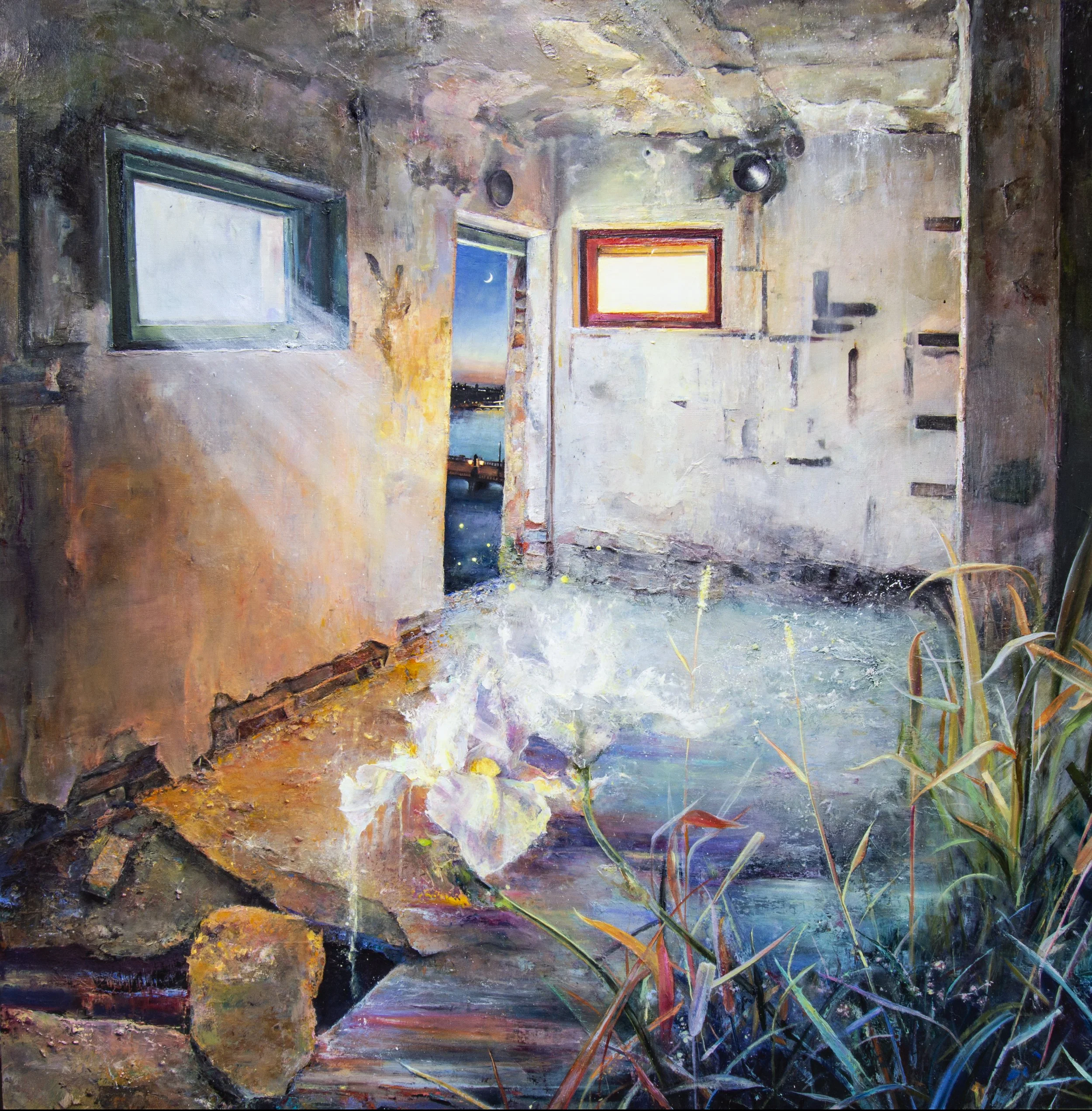 "To the Moon and Back", Oil on Linen, 2023