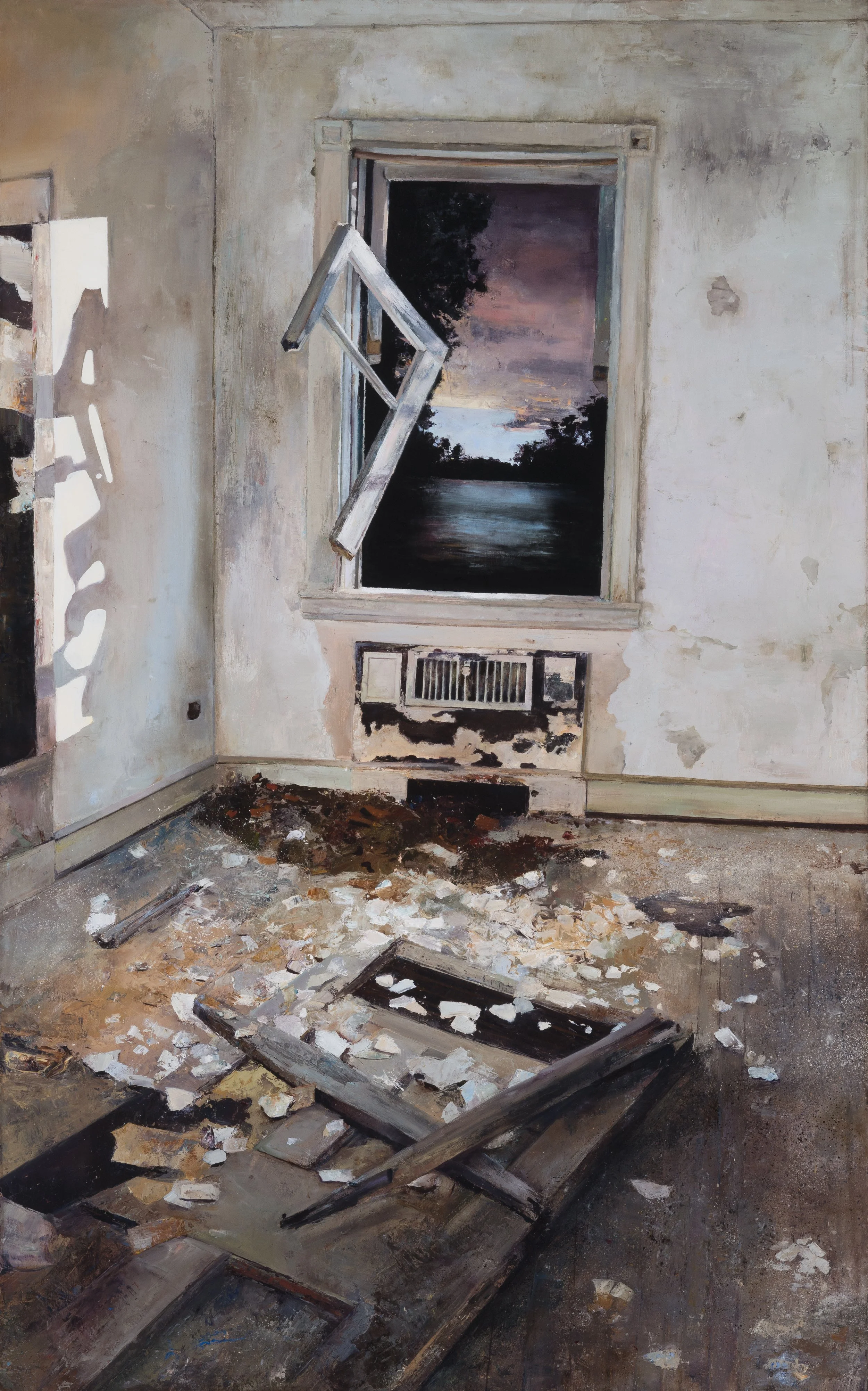 "Drifting Home", Oil on canvas, 64" x 40", 2013
Private Collection