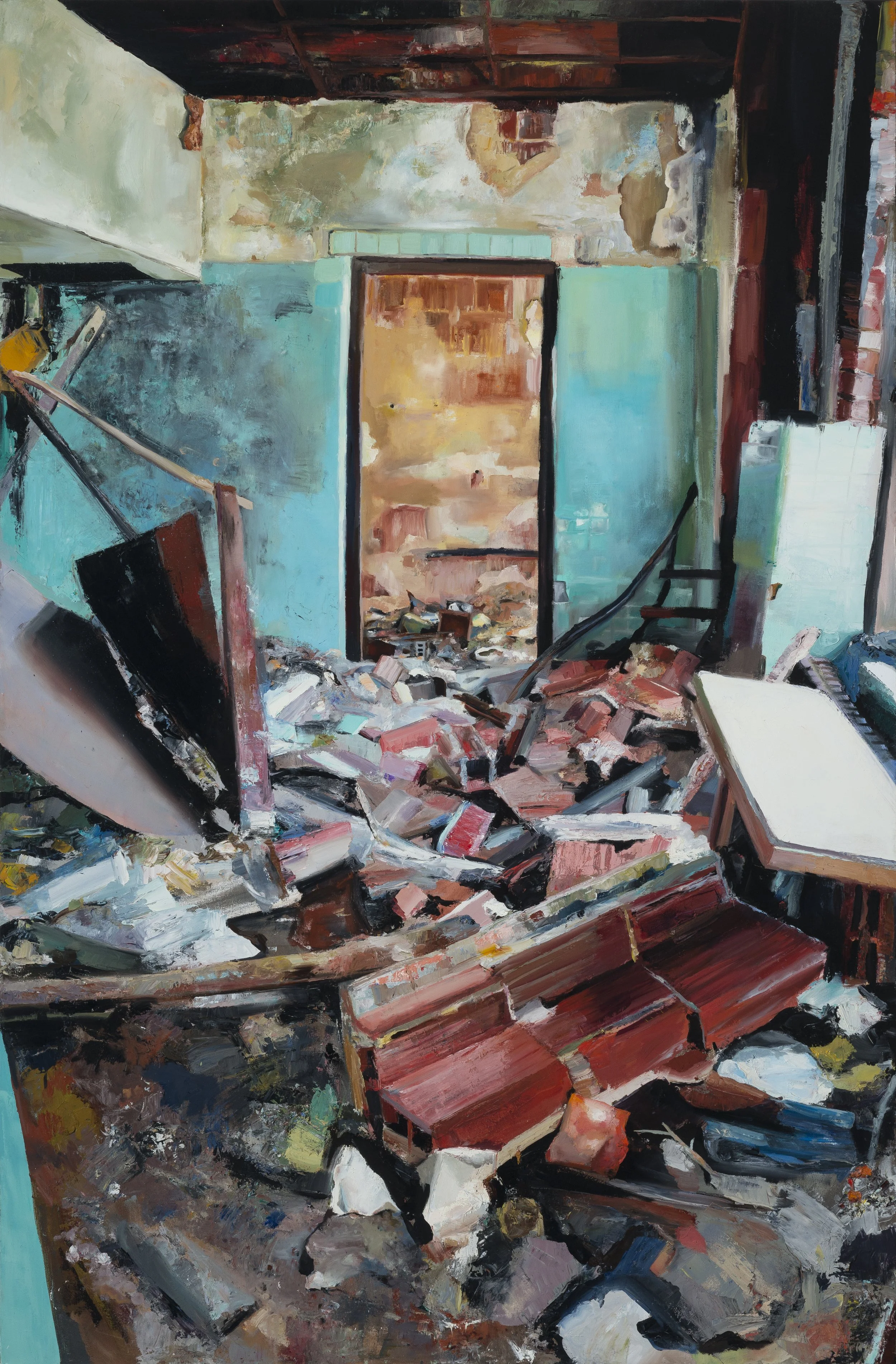 "Rectory", Oil on canvas, 70" x 46", 2011
Private Collection